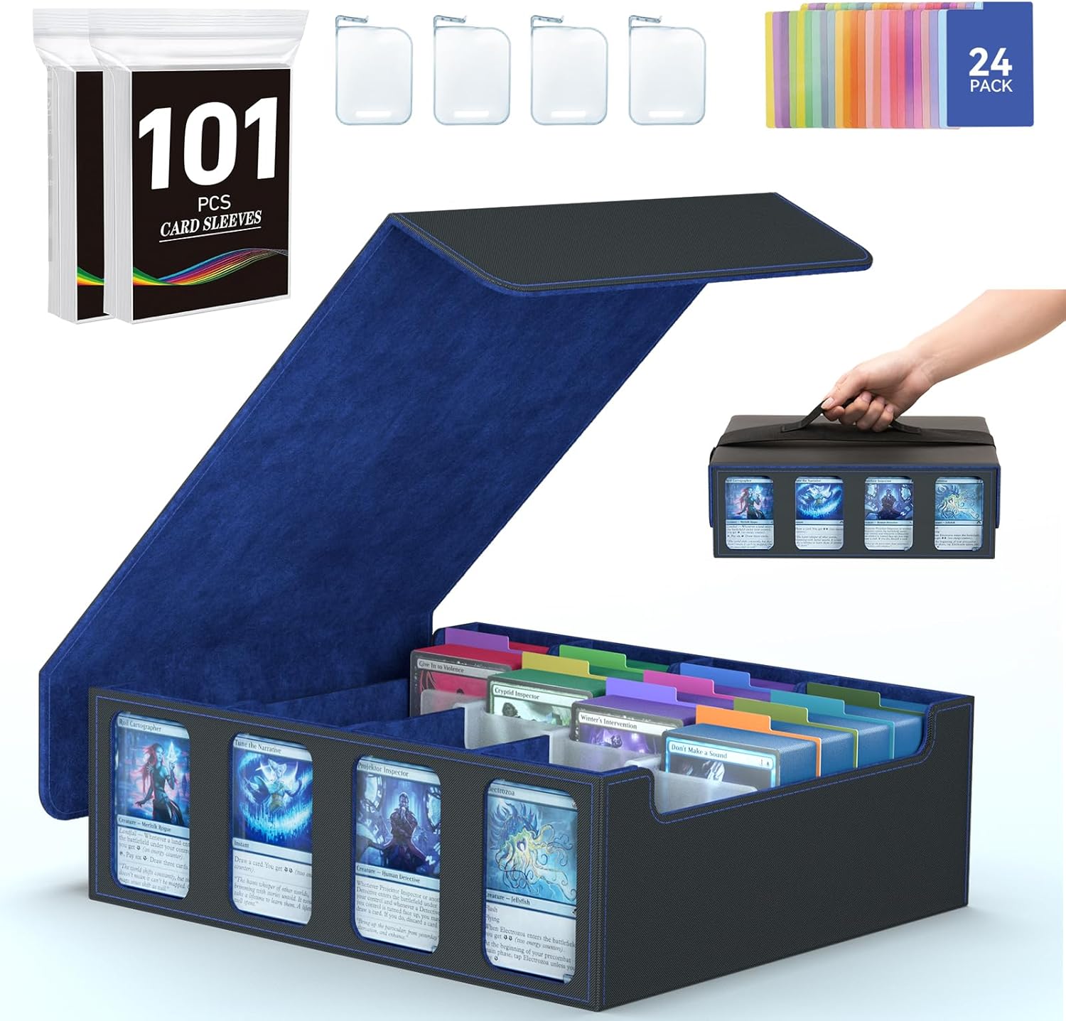 4-Row Card Storage Box for 3200 Magic Cards