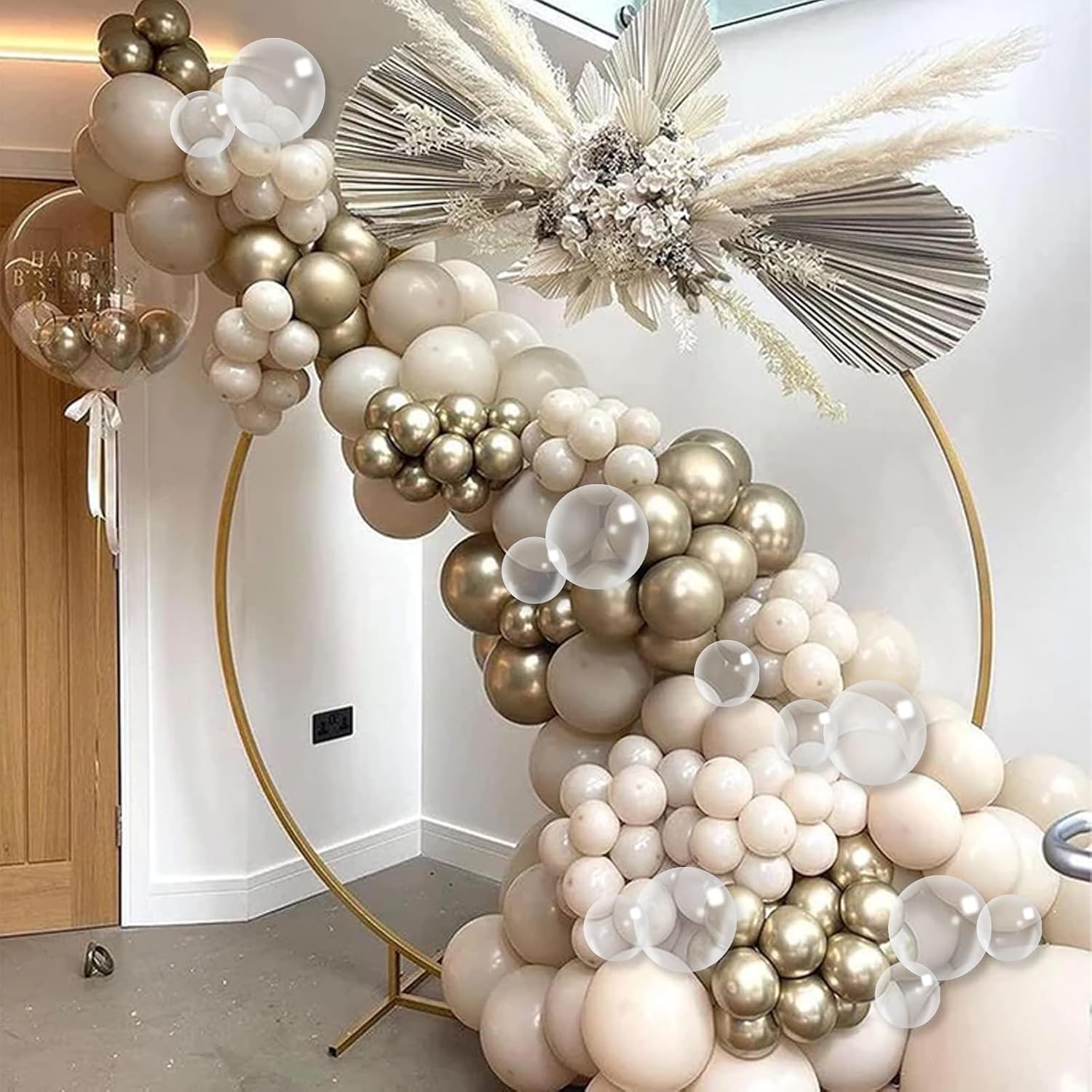 Pearl White Gold Balloons for Wedding and Parties