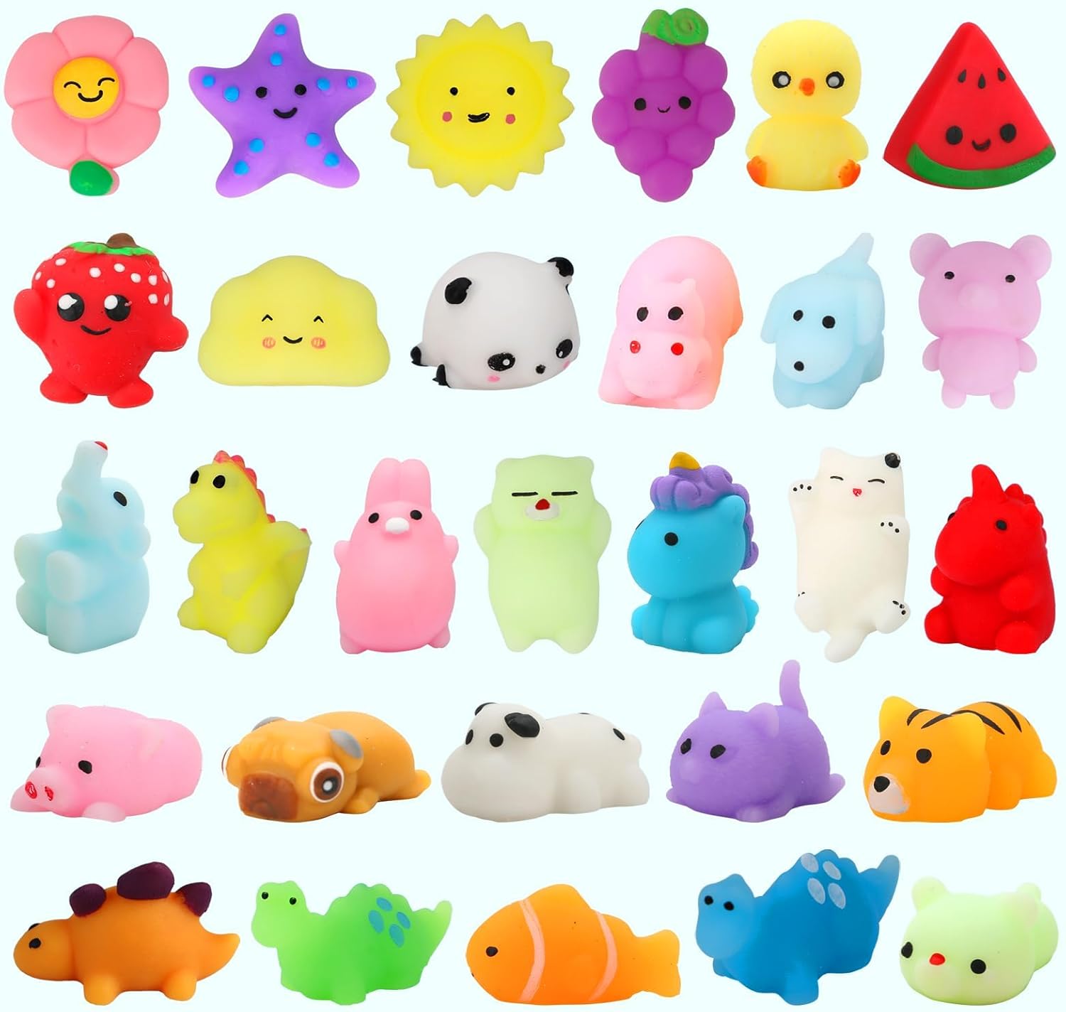 120 Pack Squishy Toys for Kids and Adults