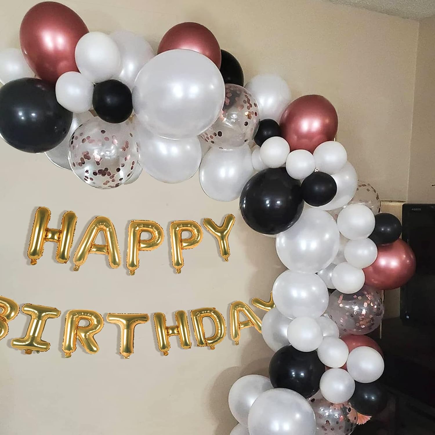Fayoo 12 Inch White Metallic Balloons 100 Pcs