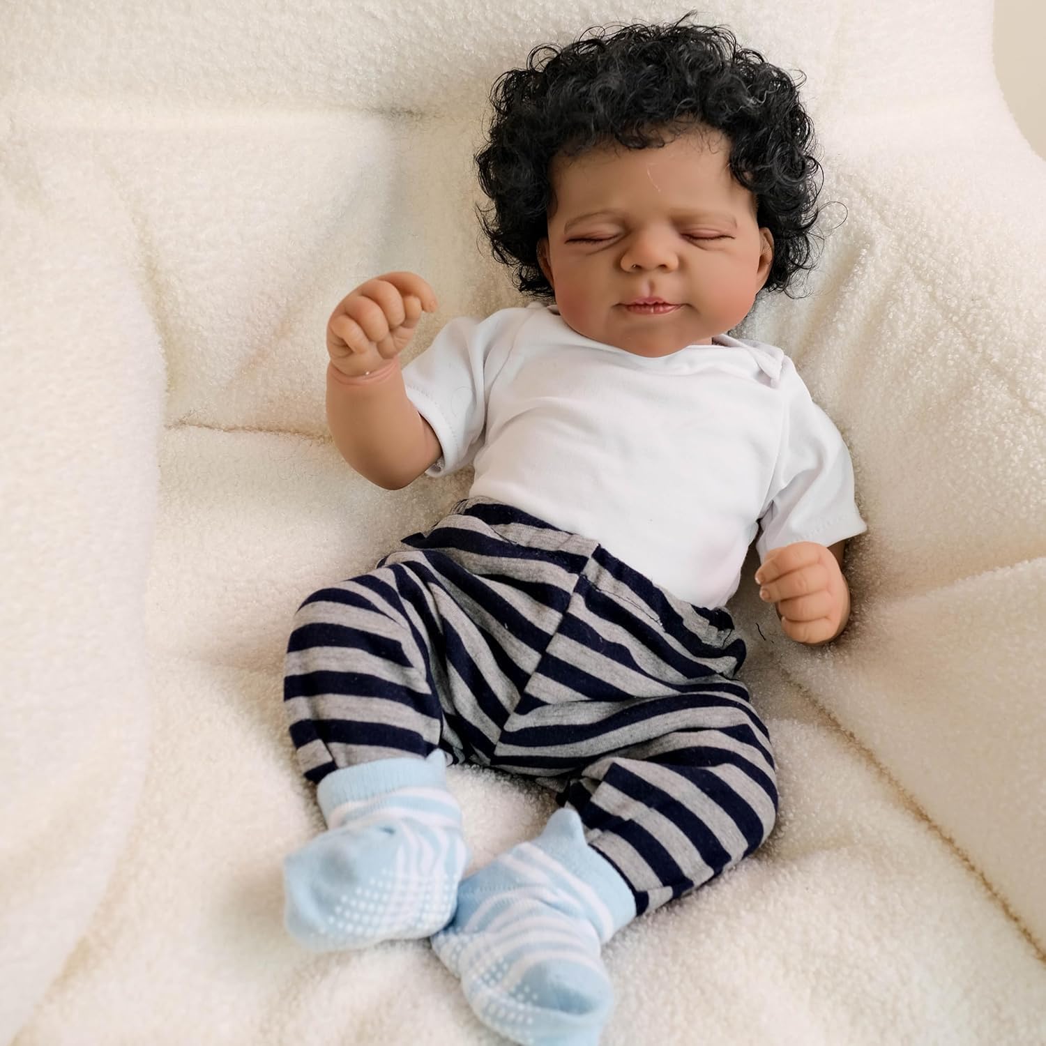 RXDOLL 18 Inch African American Reborn Baby Doll