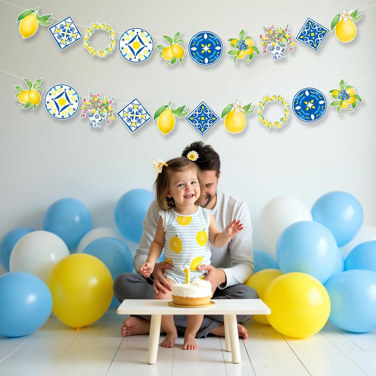 Capri Lemon Theme Party Decorations 4 Pack