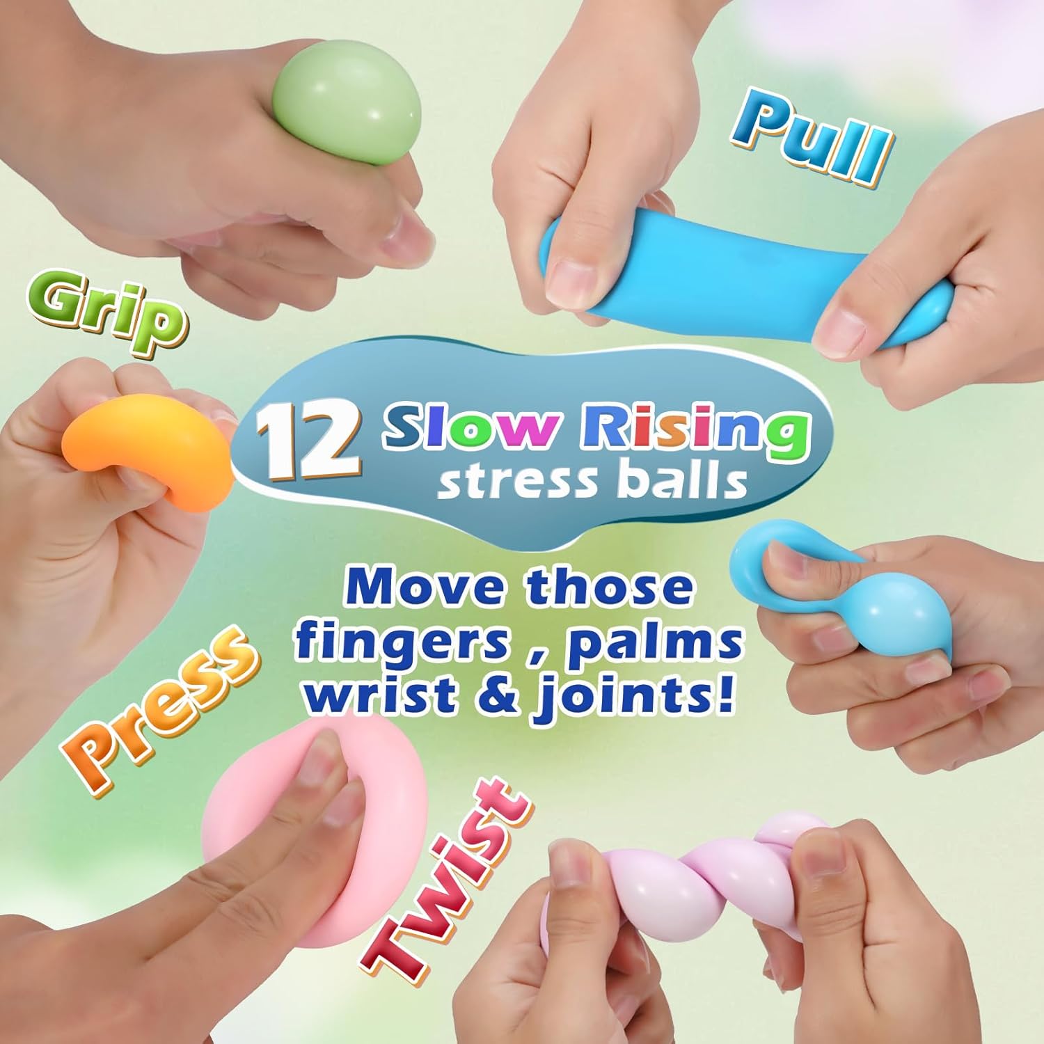 36Pcs Stress Balls Set for Adults and Kids