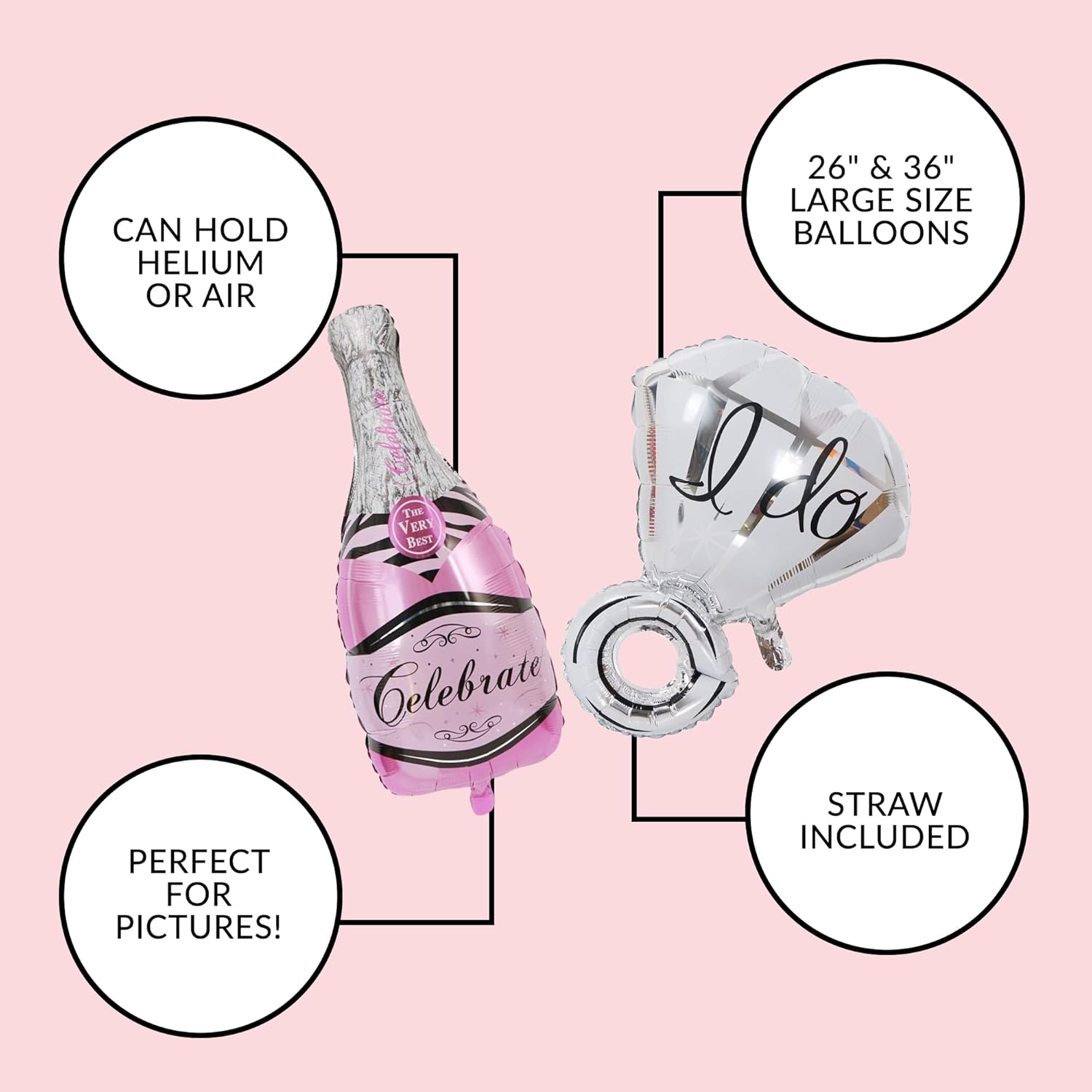 28pc Bachelorette Party Decor Kit with Balloons and Sash