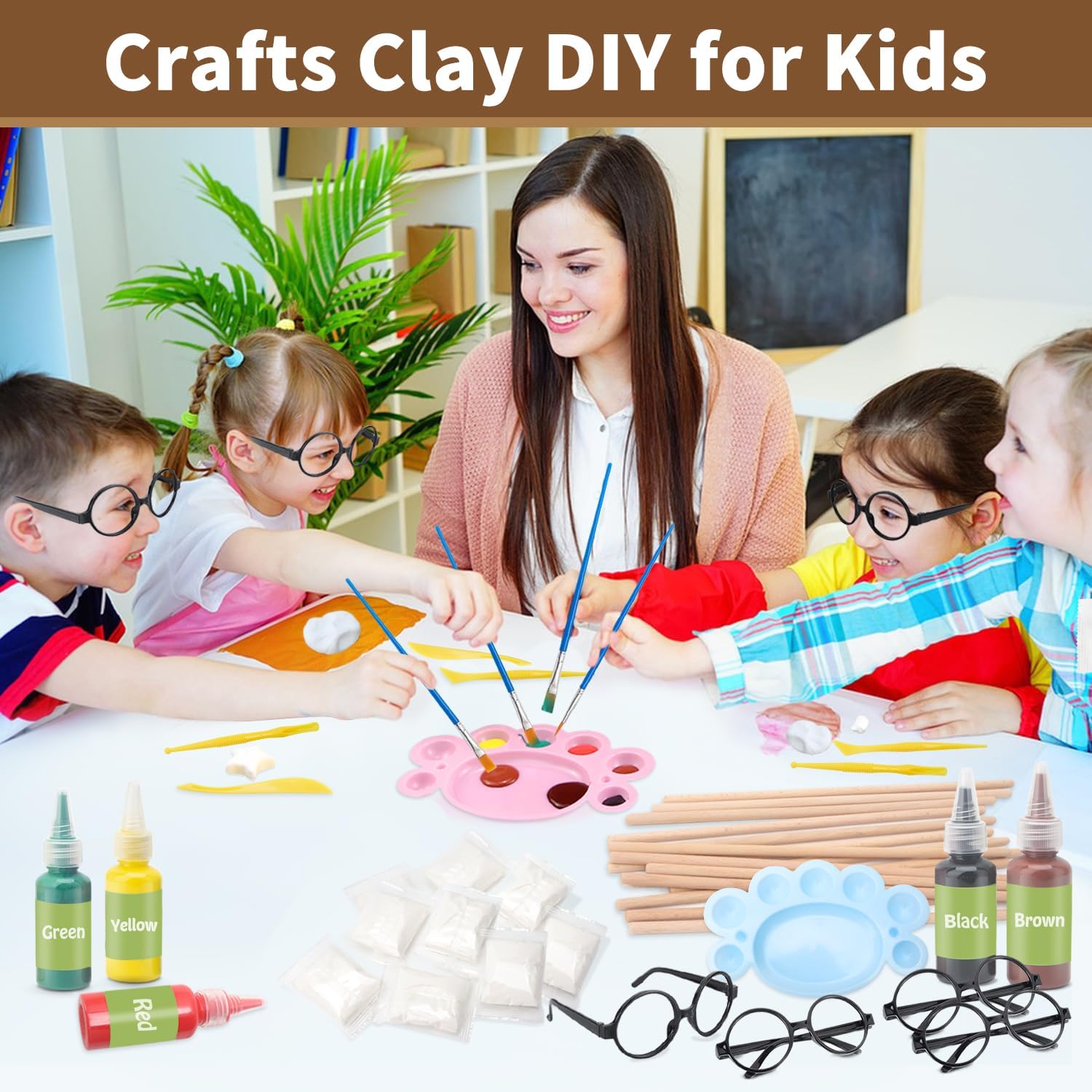 Col-Pary DIY Magic Wand Craft Kit 63 PCS