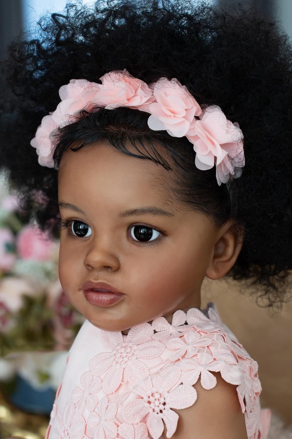 RXDOLL Realistic 26 Inch Black Girl Baby Doll