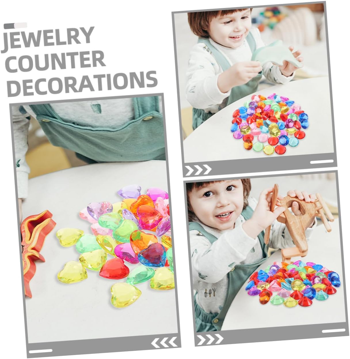 1 Set Plastic Diving Gems Treasure Toy for Kids