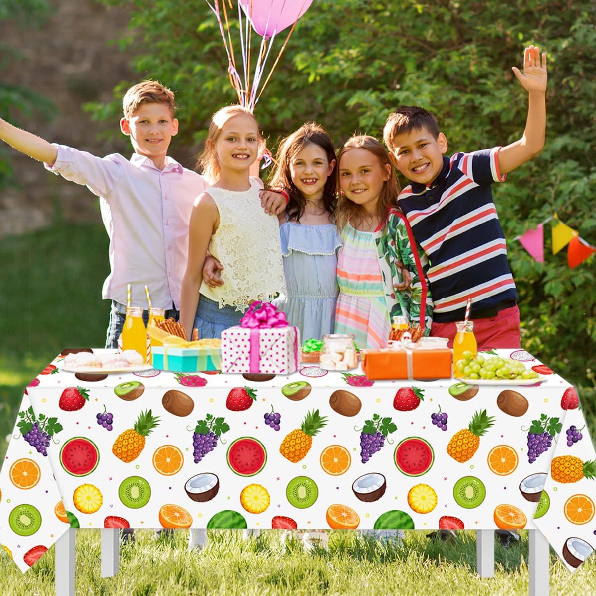 3Pcs Fruit Tablecloths Summer Party Decorations