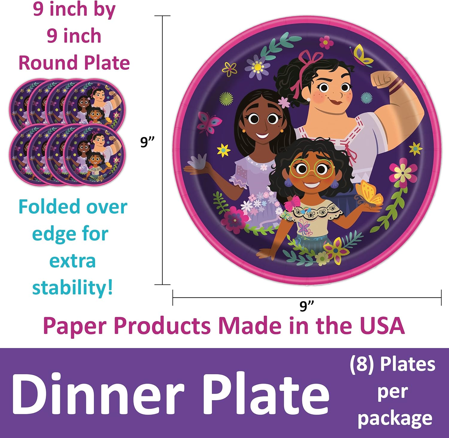 Encanto Themed Birthday Party Supplies for 16 Kids