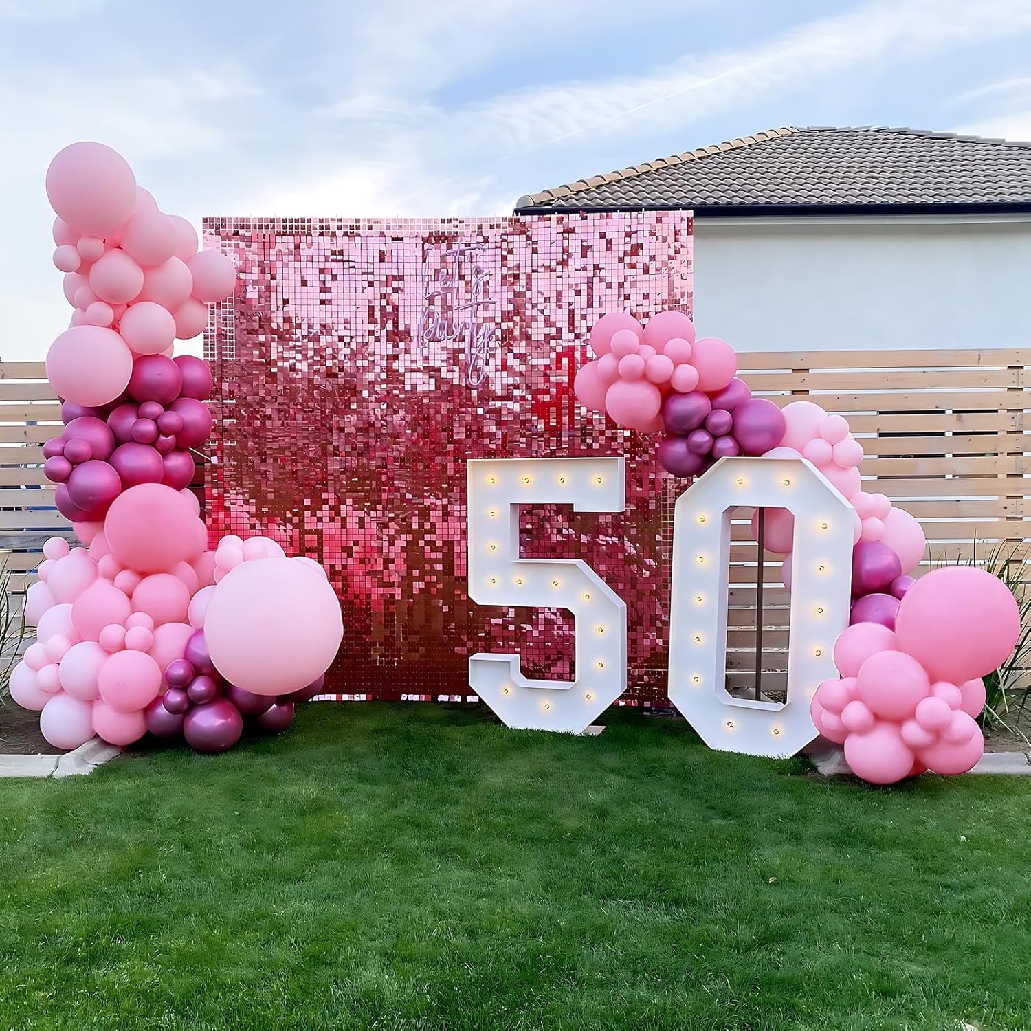Kelfara 60pcs 12inch Pink Balloons Wedding Party Decor