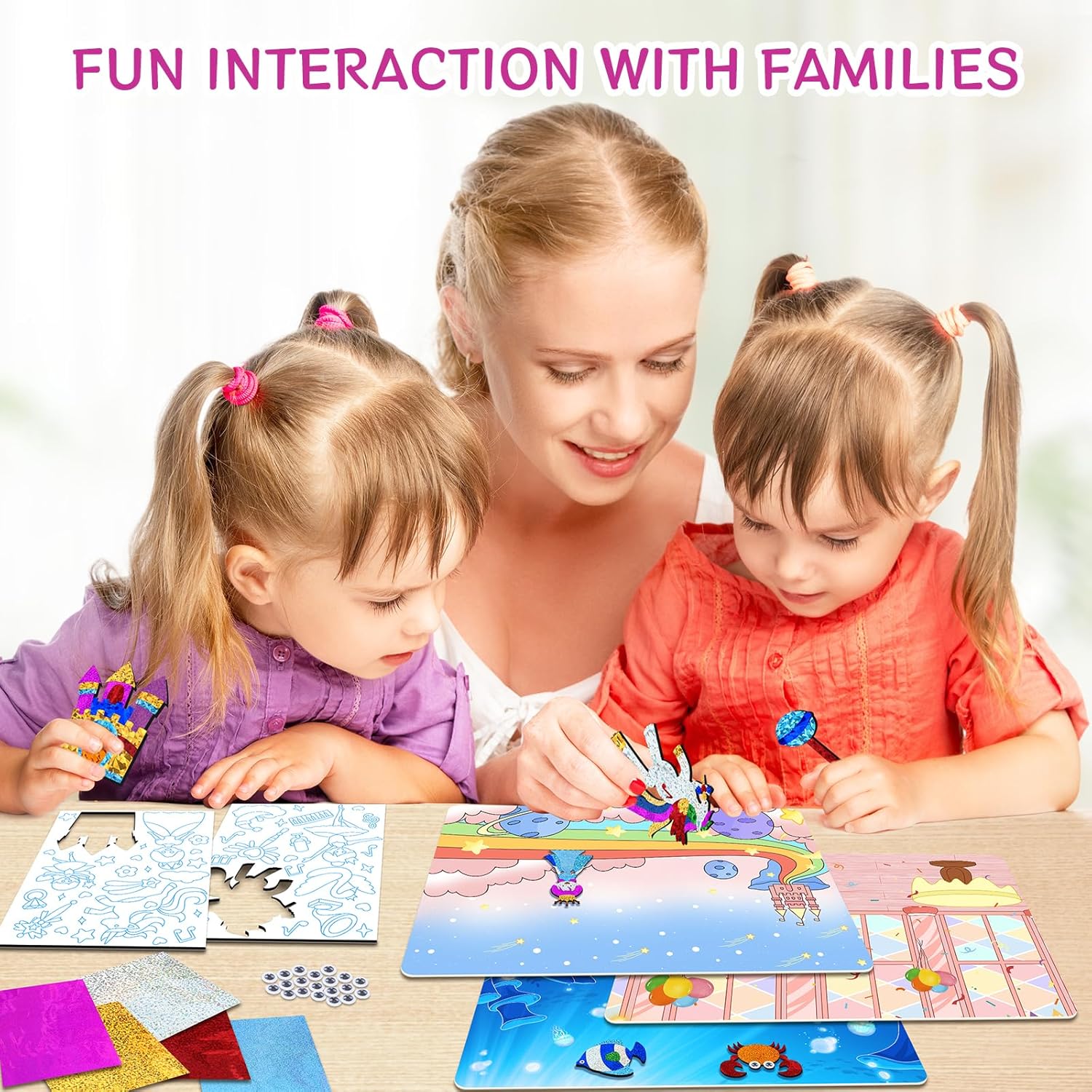 PERRYHOME Foil Art Craft Kit for Kids Ages 4-8
