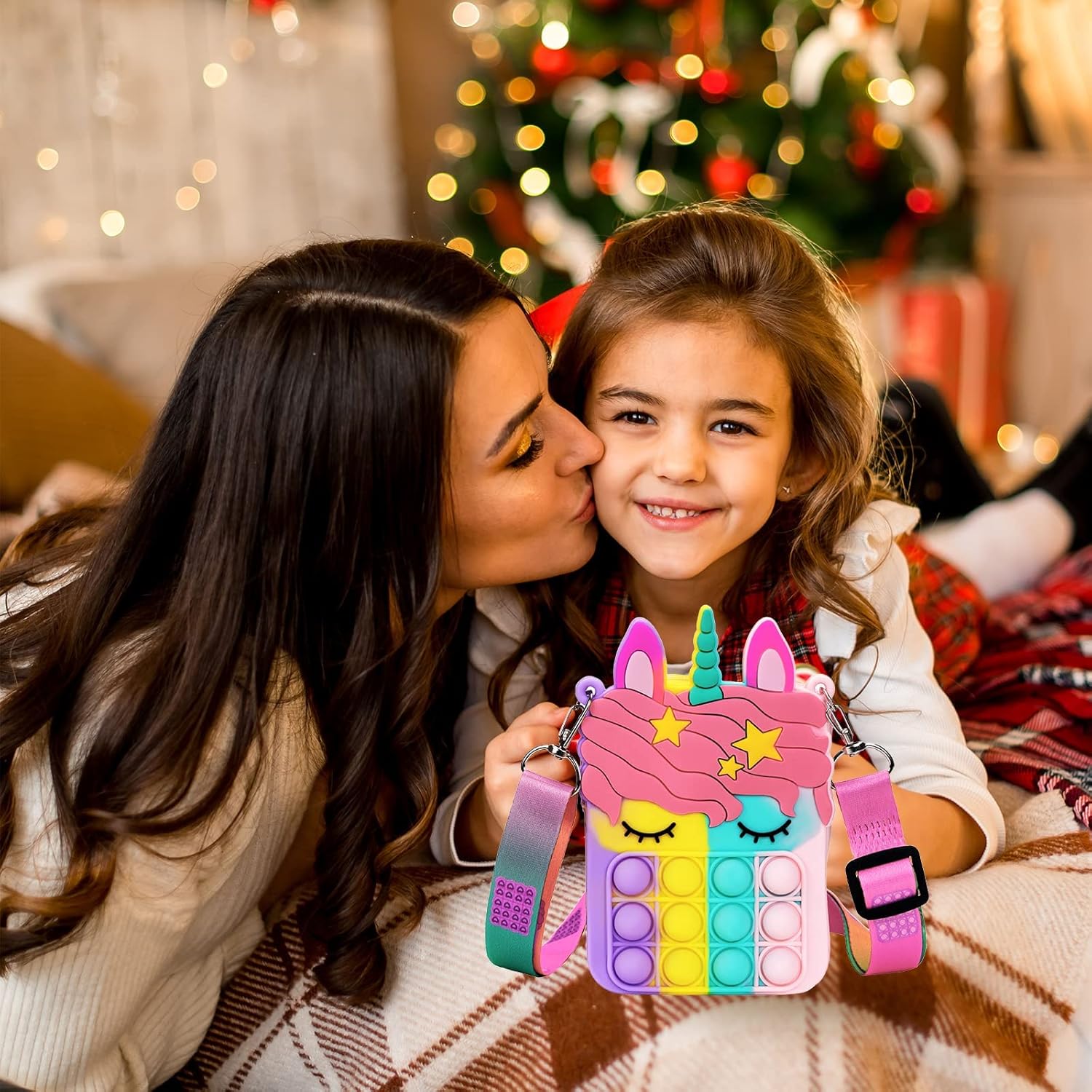 Civan Unicorn Pop It Fidget Toy Bag for Girls