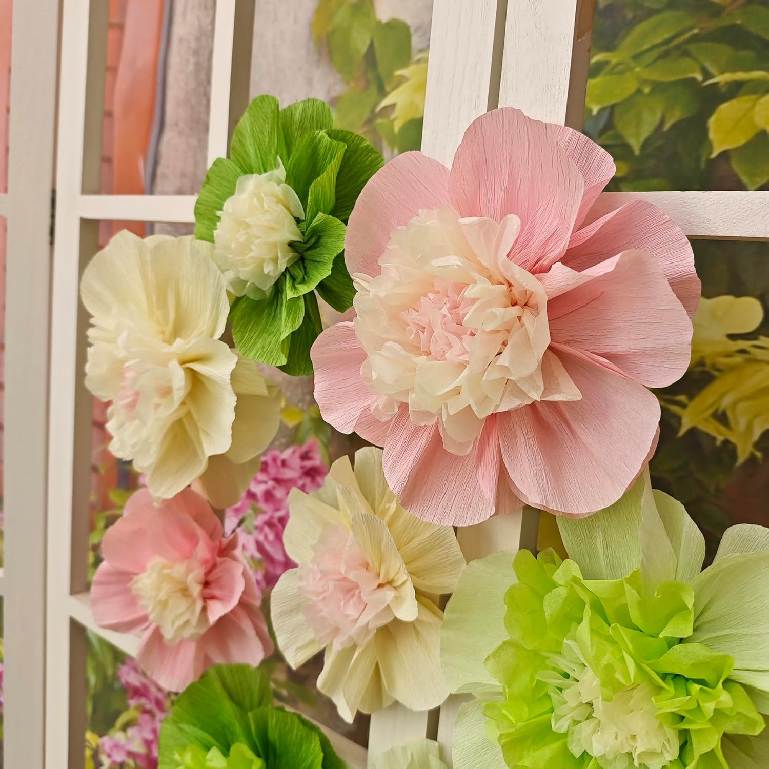 Mybbshower Crepe Paper Flowers for Decor