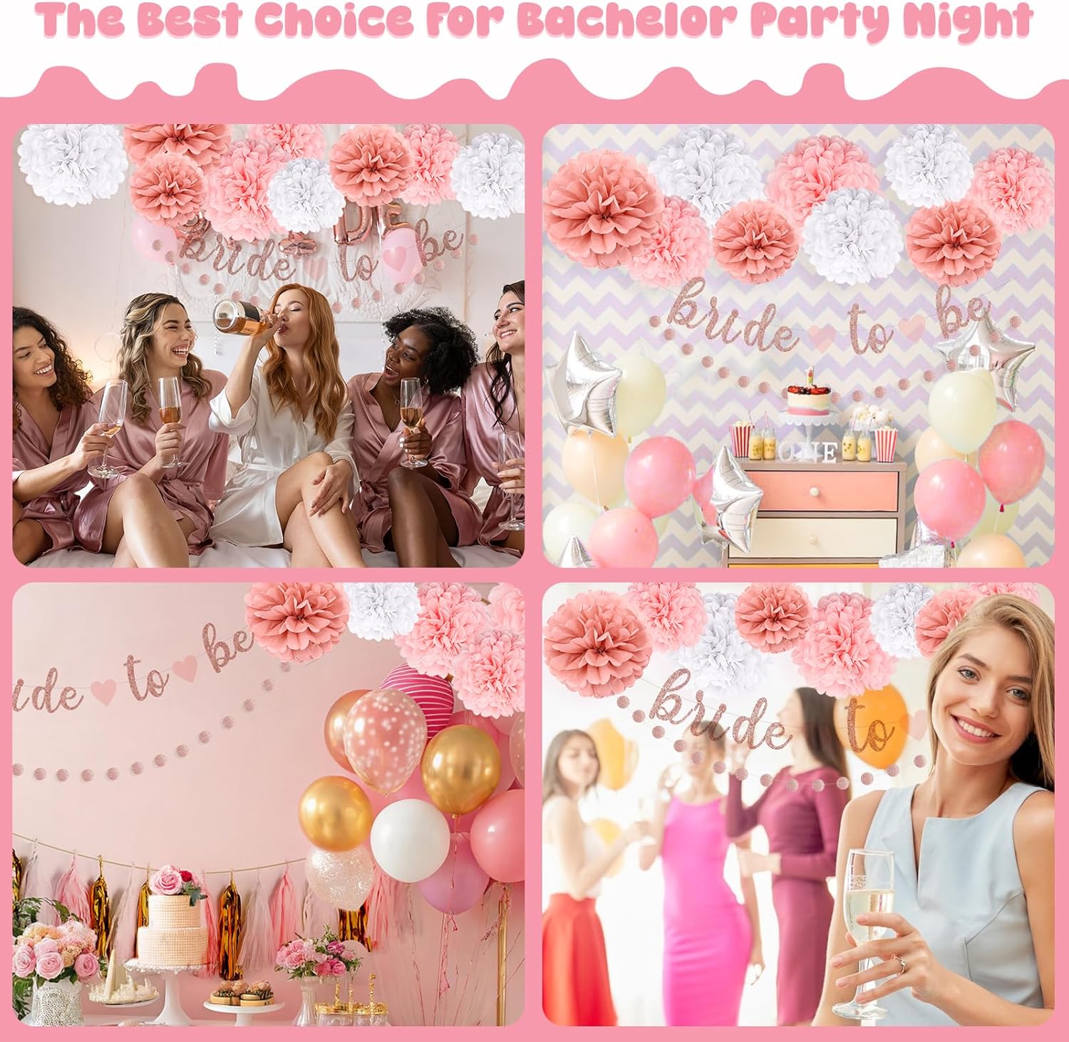 Nisocy Bachelorette Party Decor Banner Set