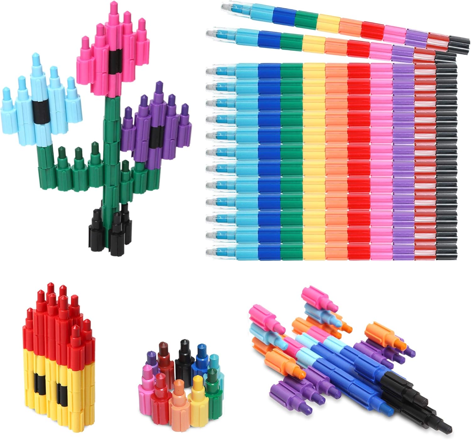 Stacking Crayons 15 Pc Set for Kids