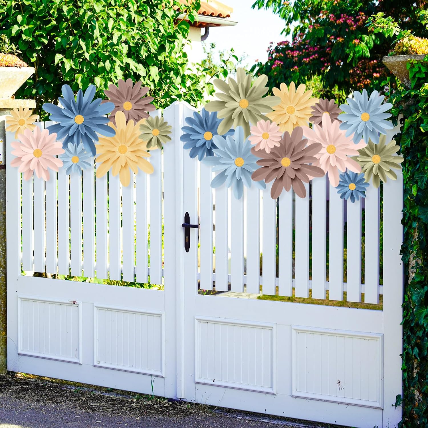 MotiMind 18 Pcs 3D Fiesta Floral Bulletin Board Decor