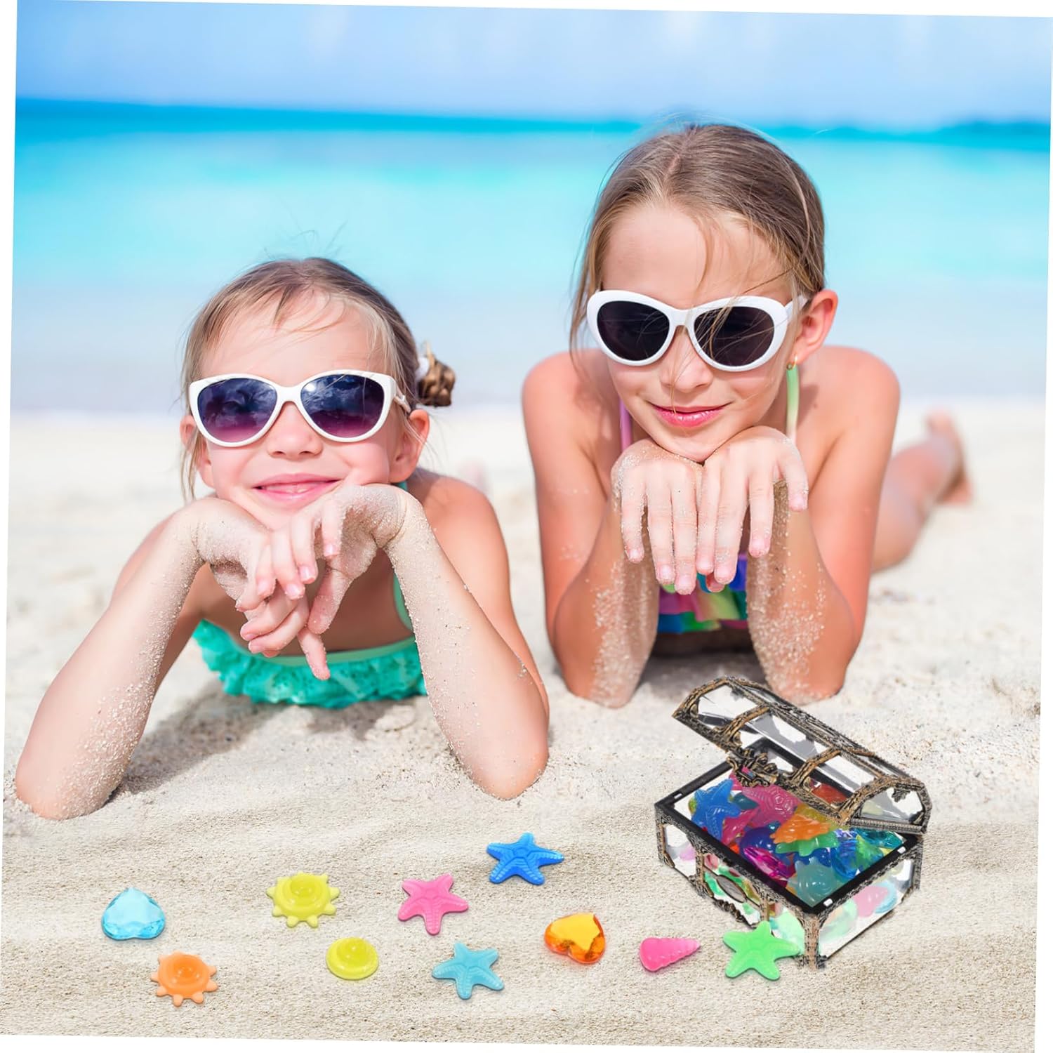 Yarnow Plastic Diamonds Pool Gems Treasure Chest Diving Accessories