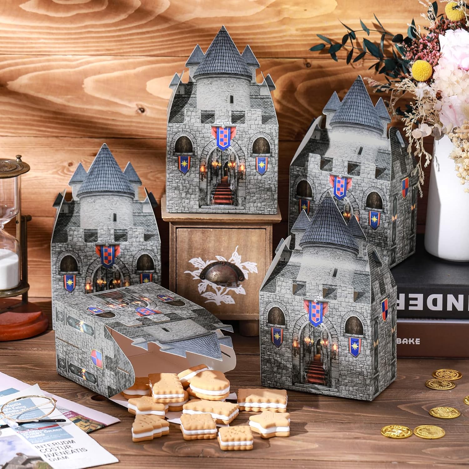 TaoBary Medieval Castle Box Halloween Party Supplies 16 Pieces