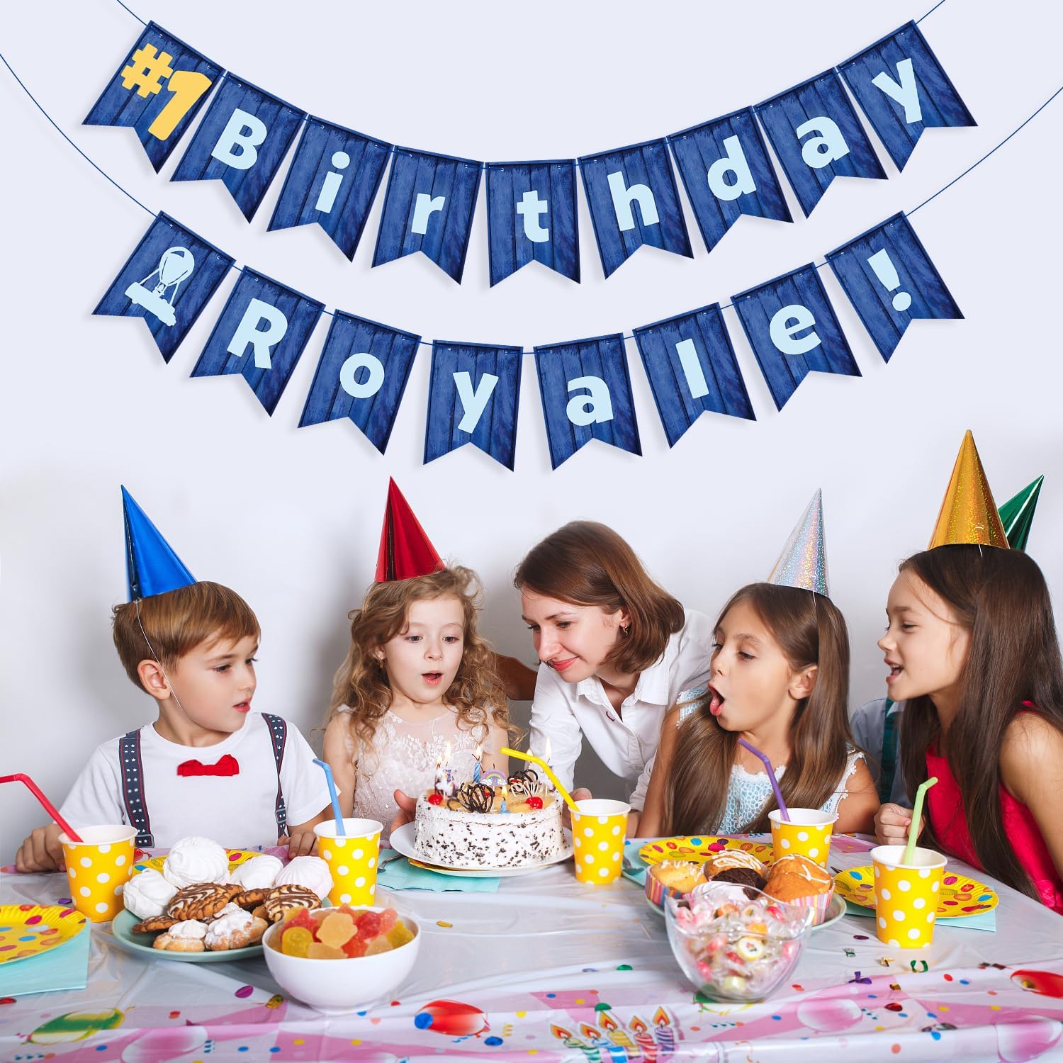 Video Game Theme Birthday Banner Victory Royale