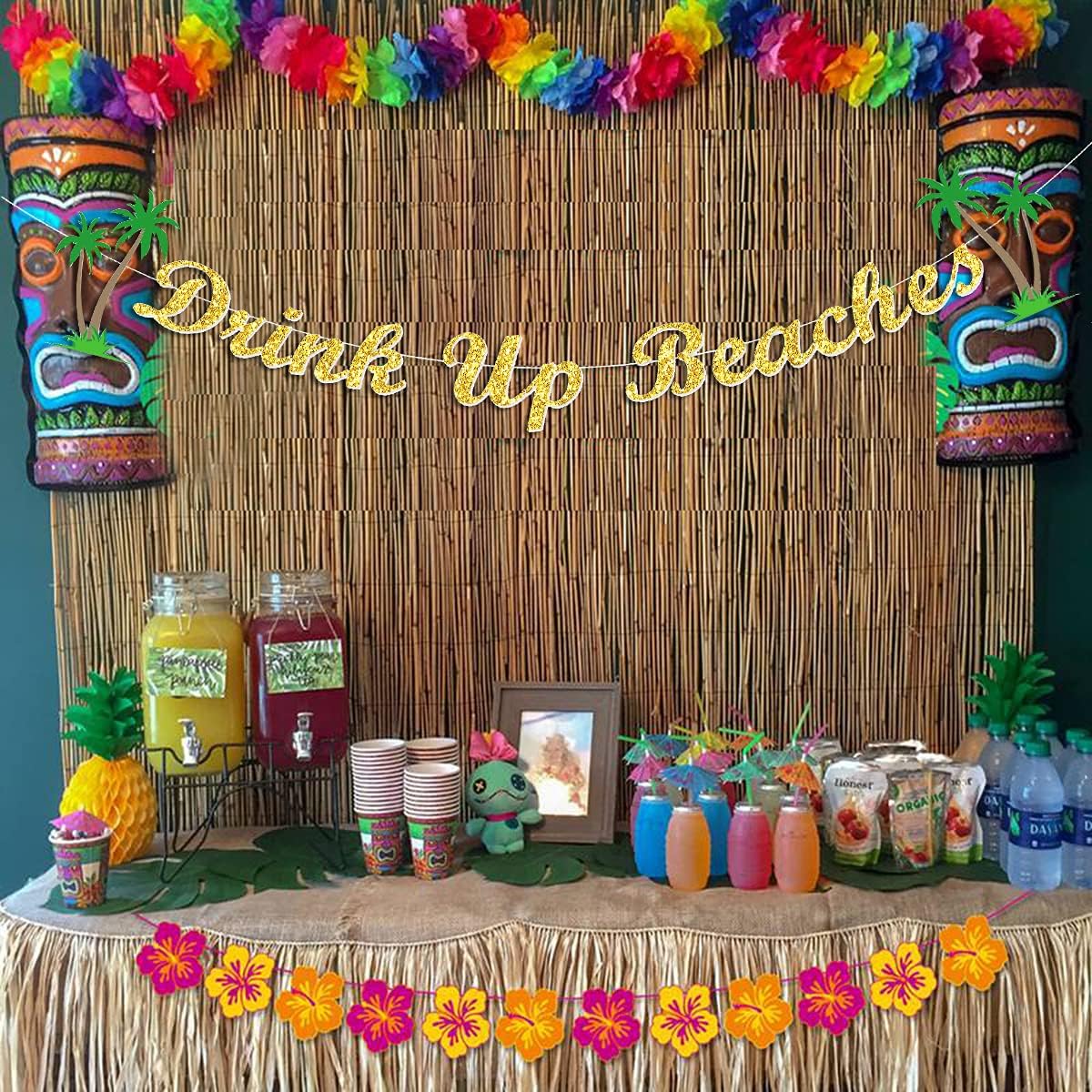 Drink Up Beaches Bachelorette Party Banner