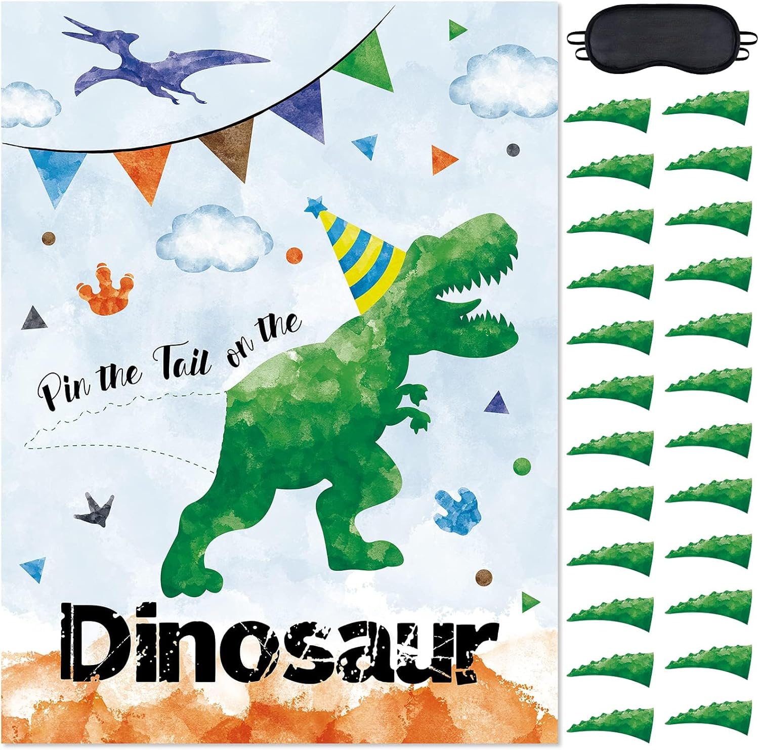 WERNNSAI Dinosaur Tail Game Poster 21x28in