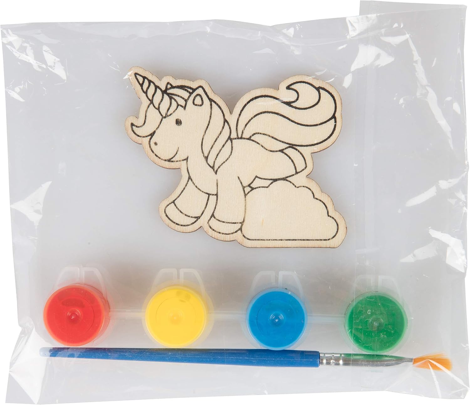 Unicorn Dragon Wood Painting Kit 24 Count