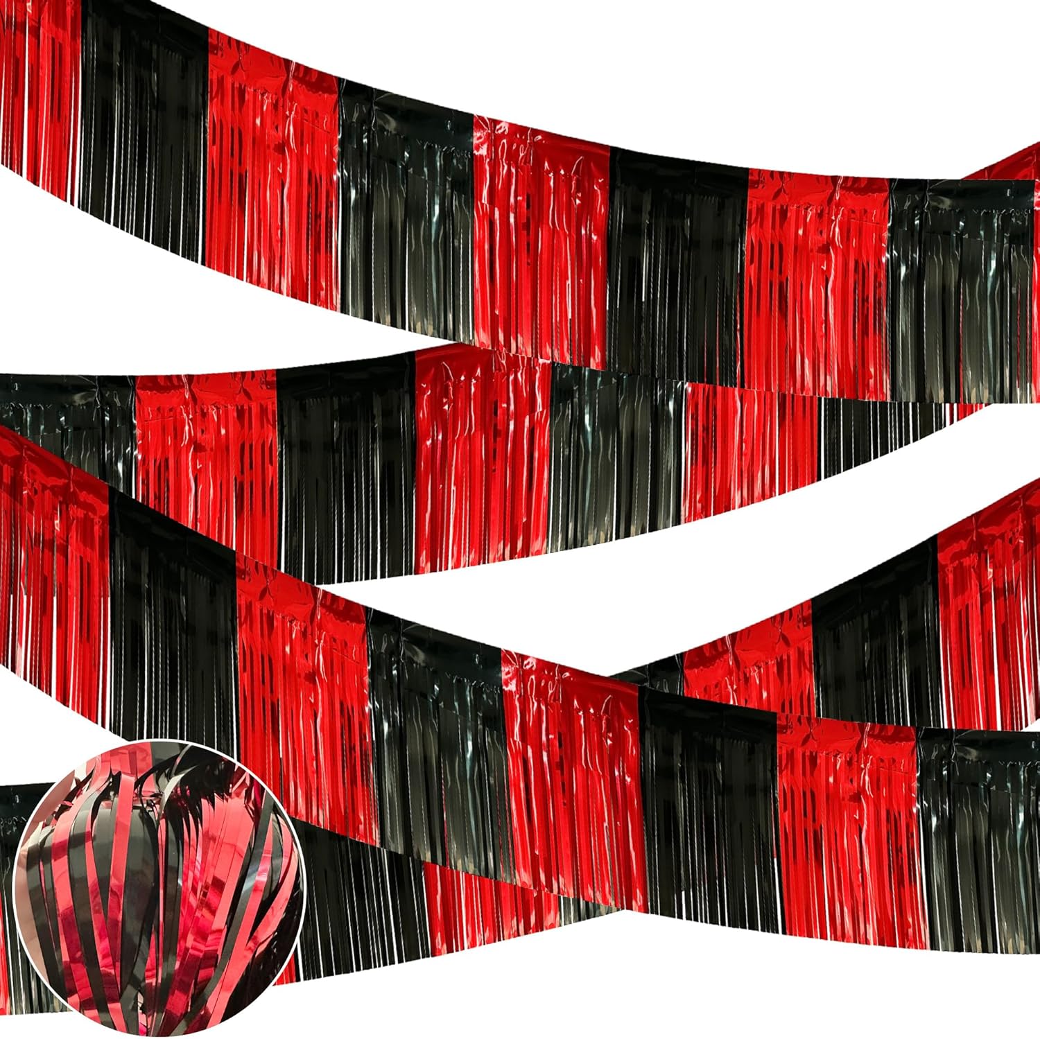 4 Pack Tinsel Streamers for Parade Floats and Decor