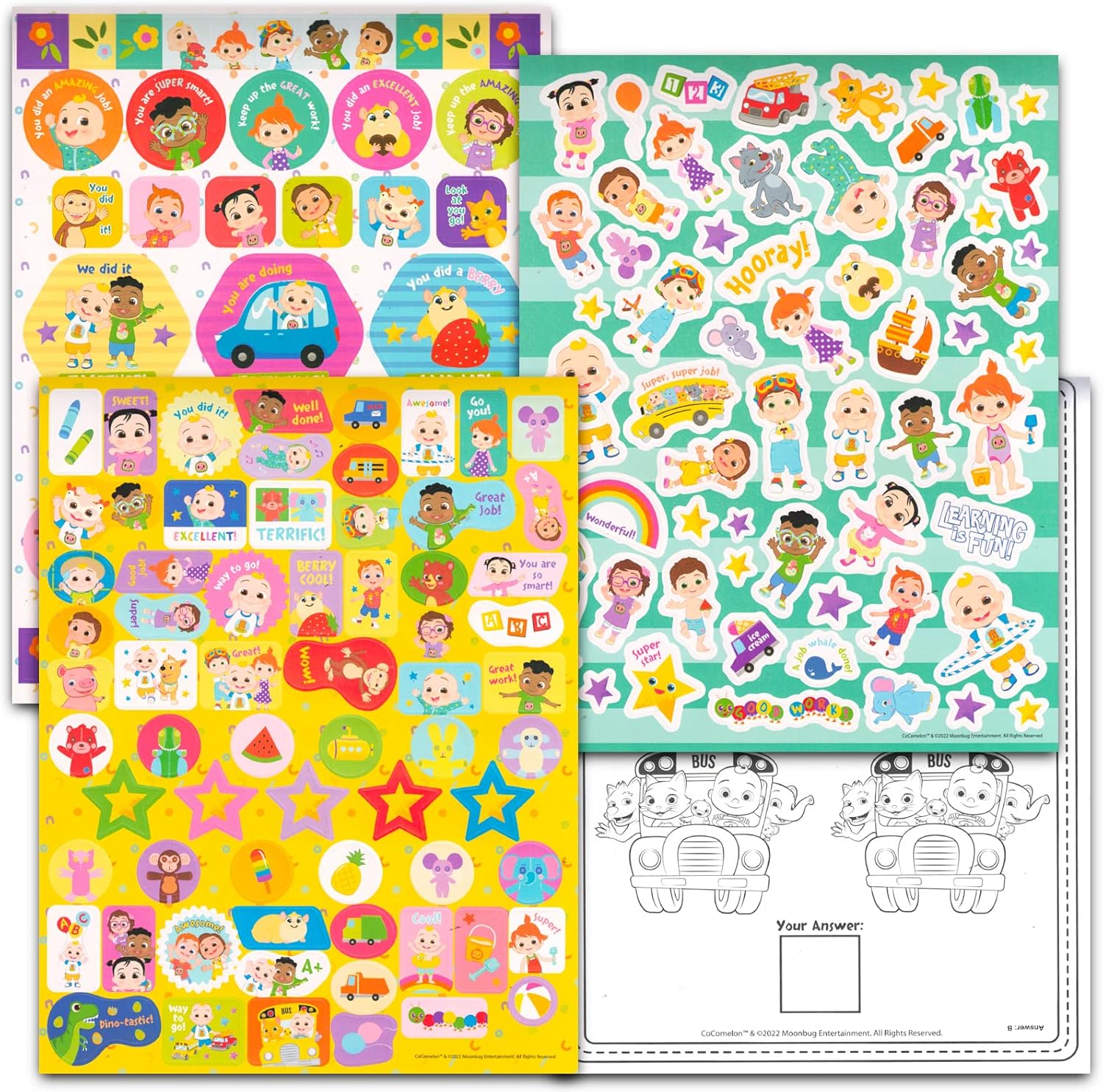 Cocomelon Potty Training Sticker Book for Toddlers