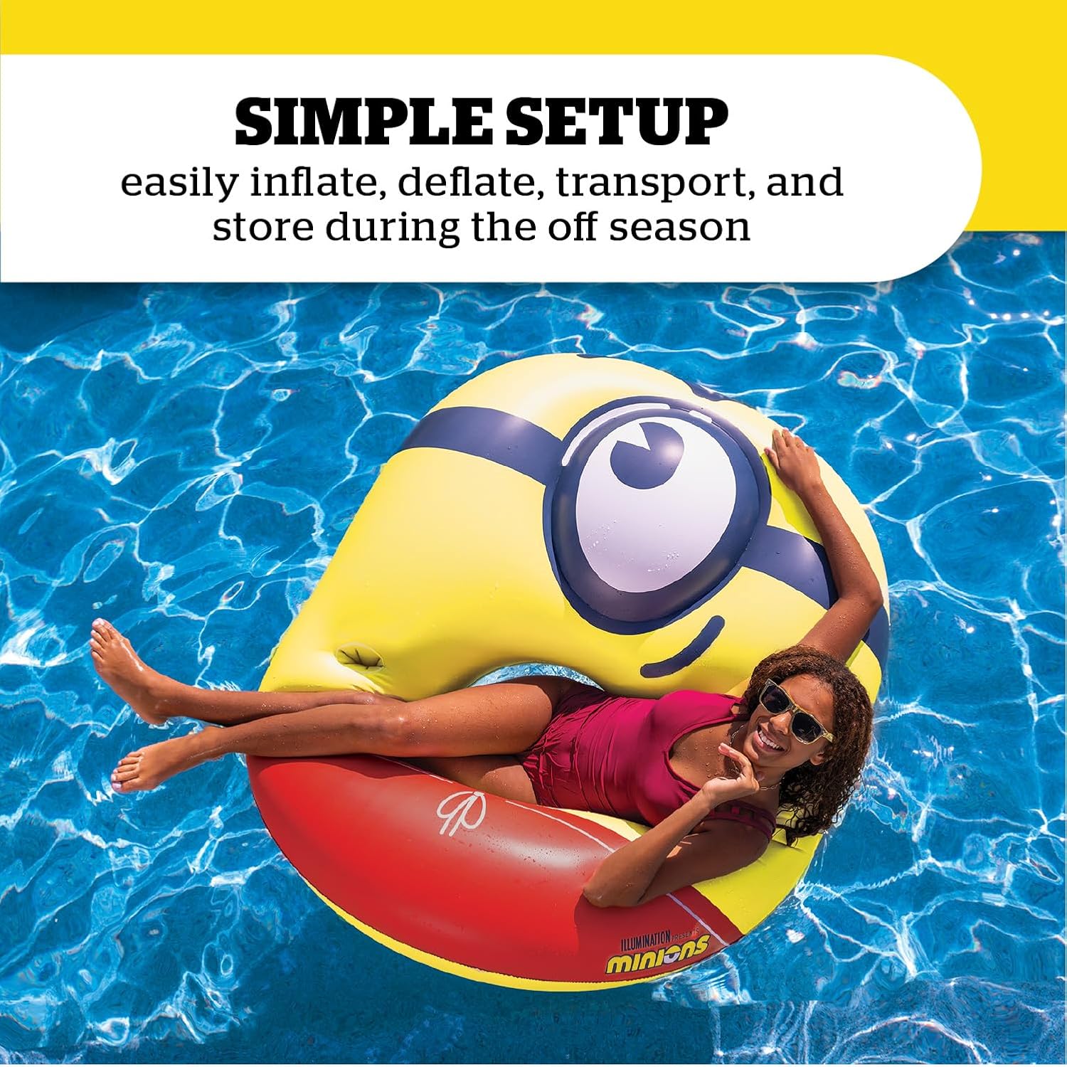 BigMouth Giant Minions Inflatable Pool Float 1