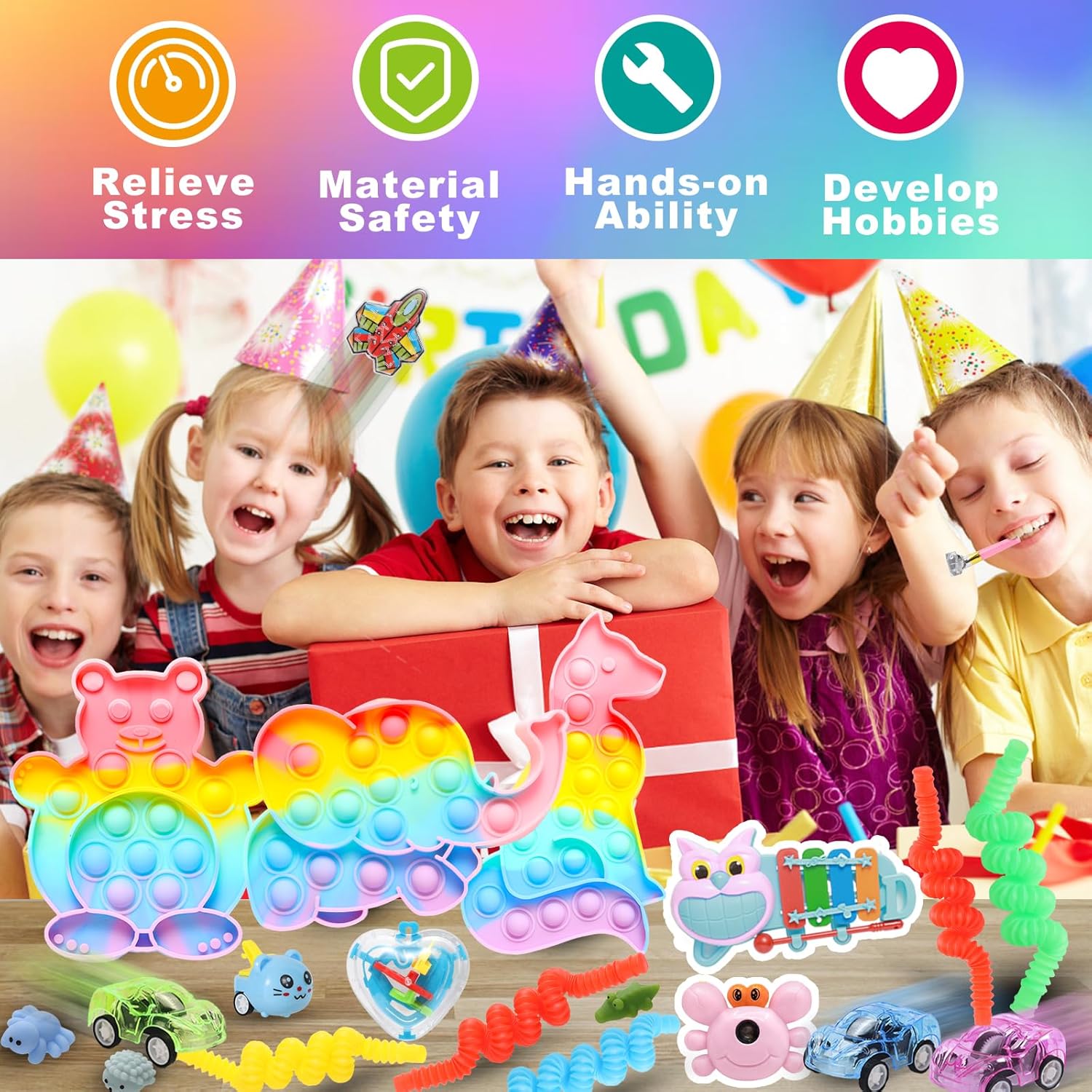 120 Pcs Fidget Toy Pack for Kids and Adults