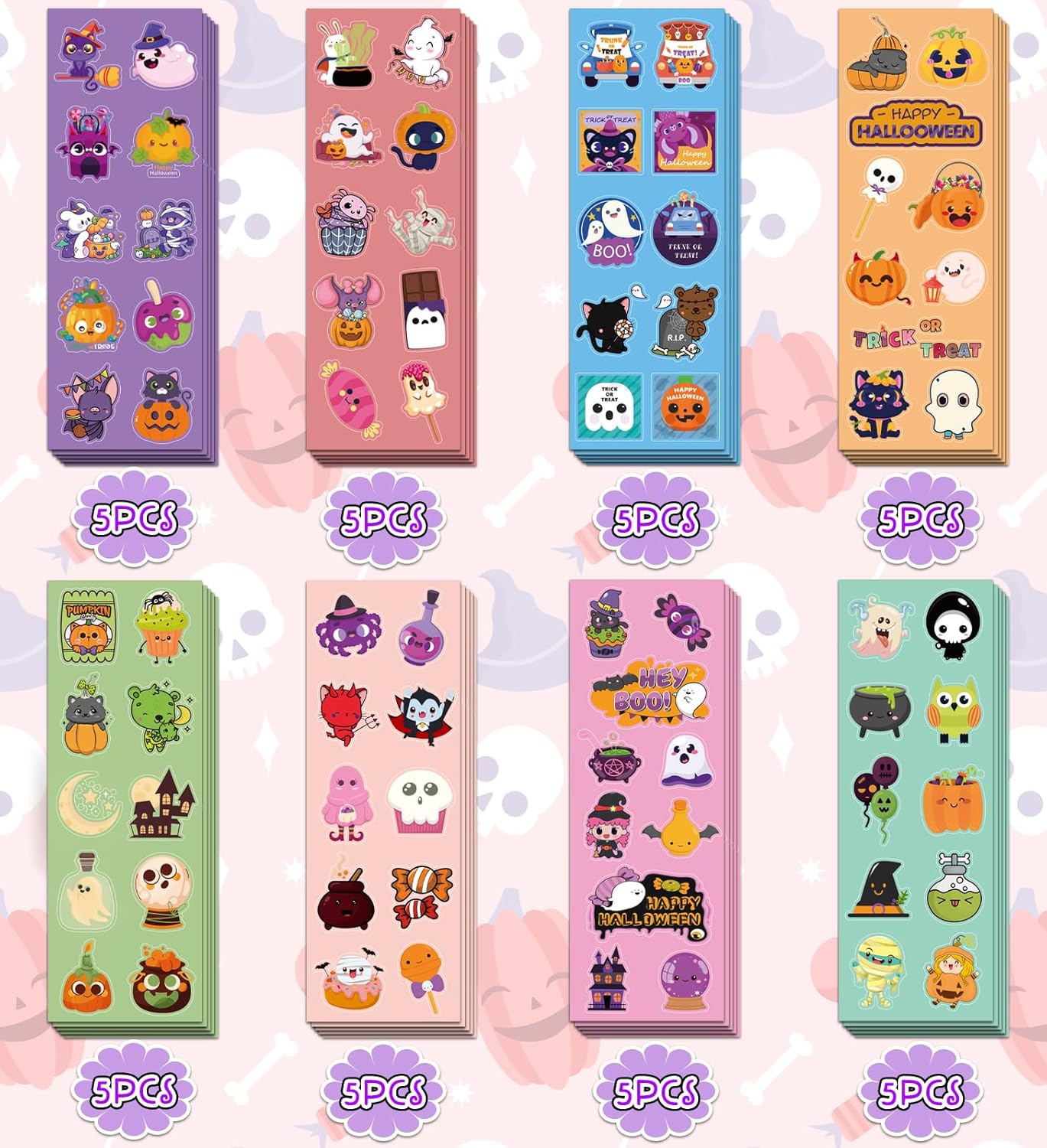 Halloween Stickers for Kids - 400PCS 40 Sheets Party Decorations