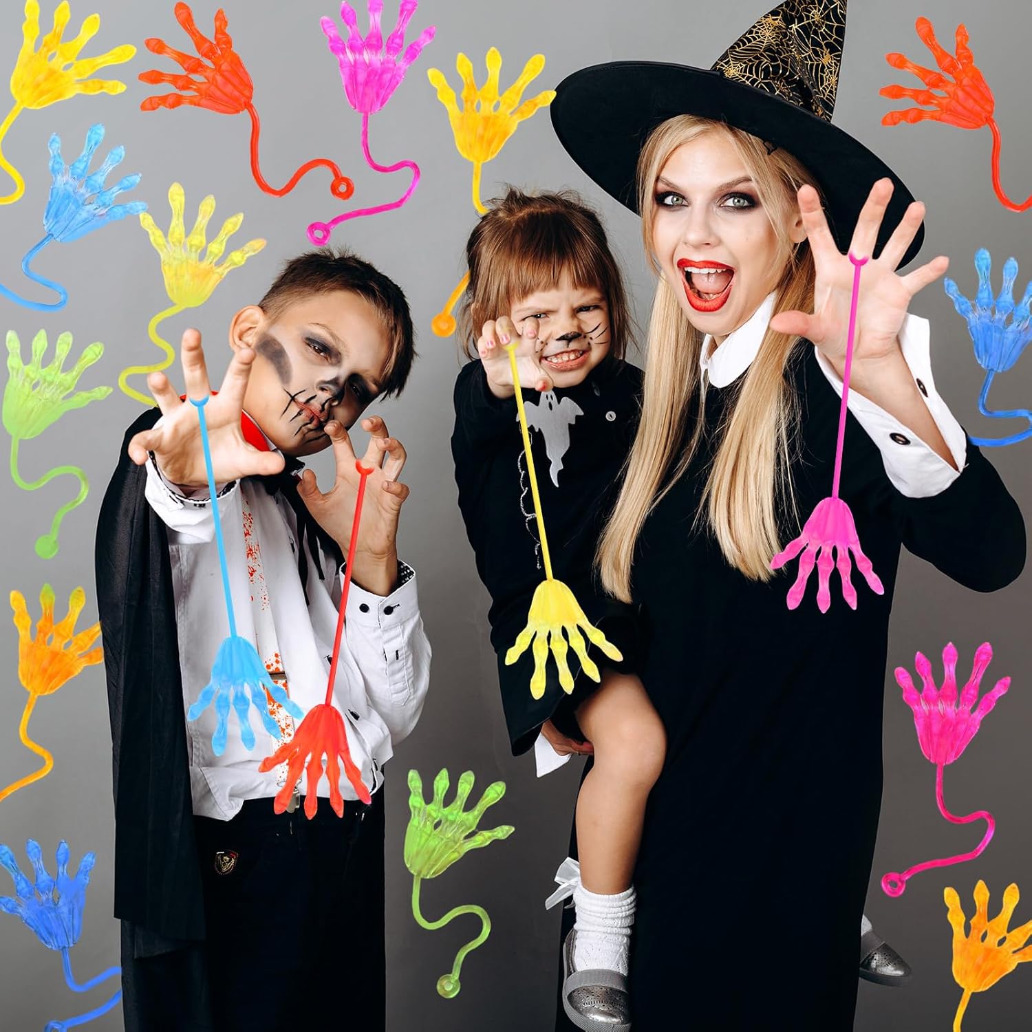 Shappy 300 Pcs Halloween Sticky Hands Party Favors