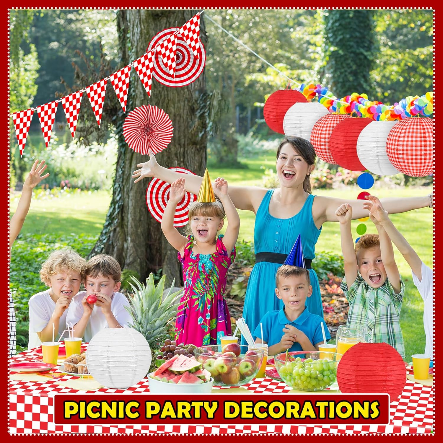 14 Pcs Picnic Party Decorations Set