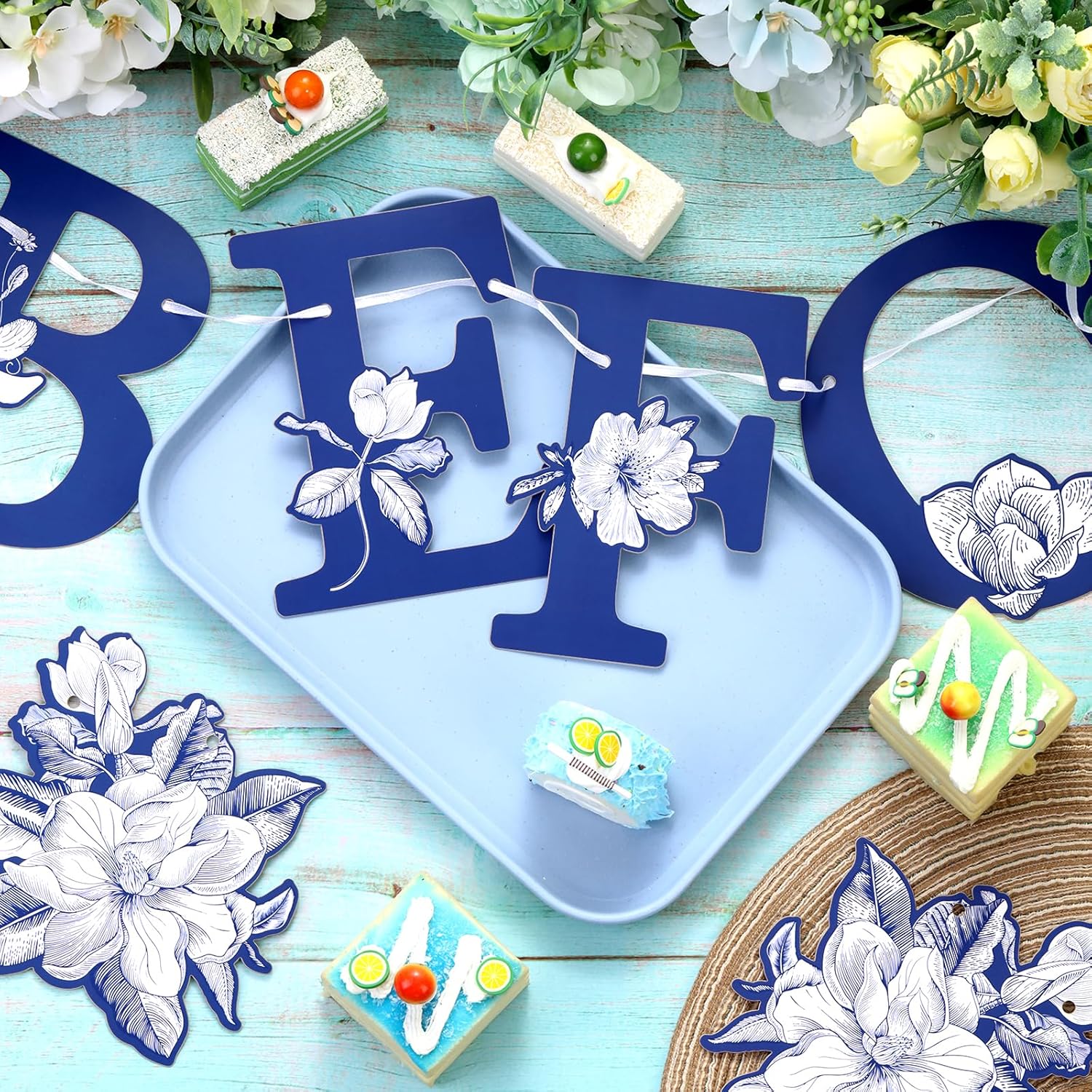 Something Blue Before I Do Banner for Bridal Shower