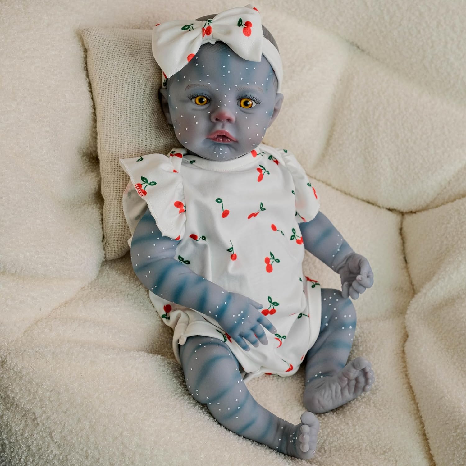 RXDOLL Realistic 19-Inch Baby Doll with Feeding Toys