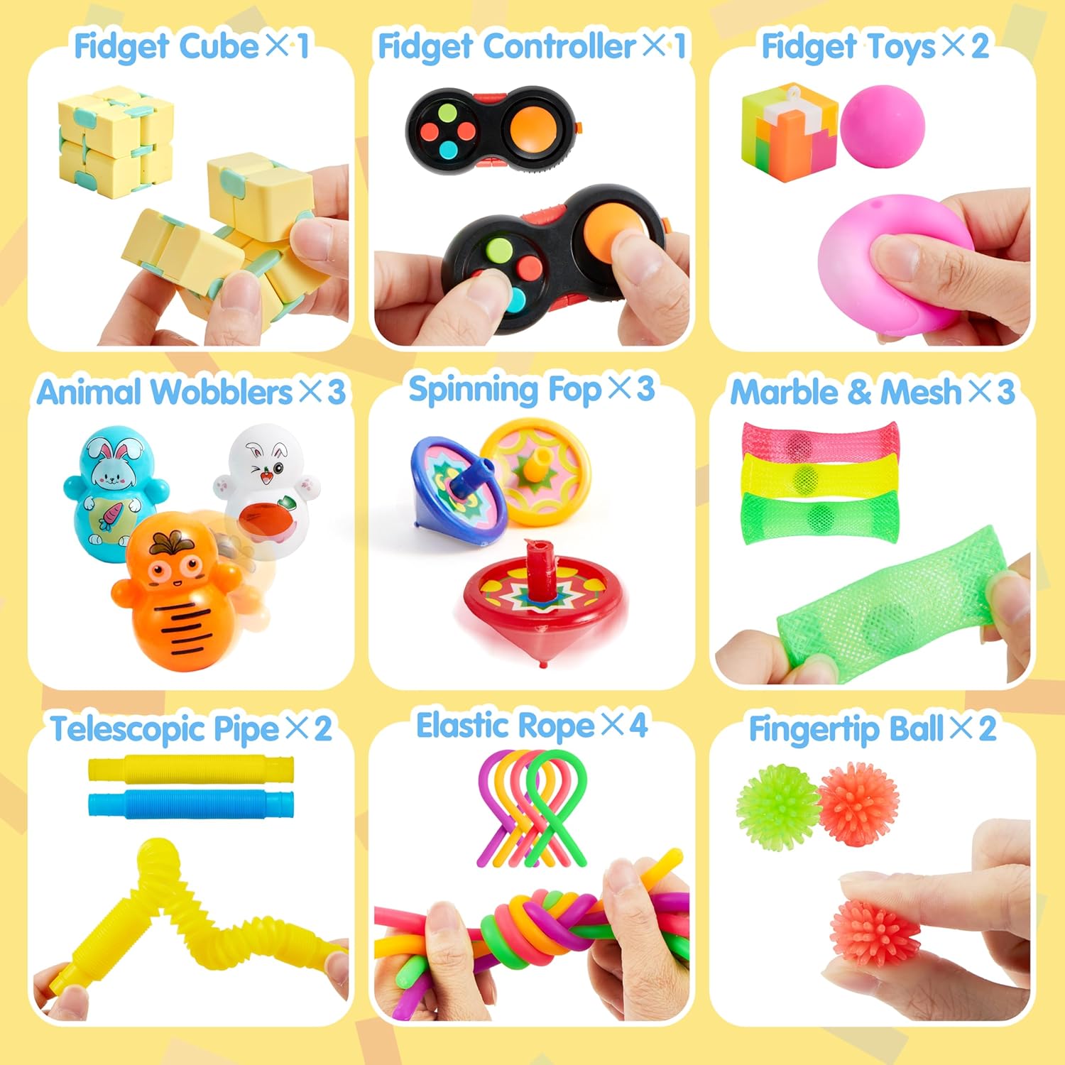 JOYIN 36 Piece Fidget Toy Party Favor Set