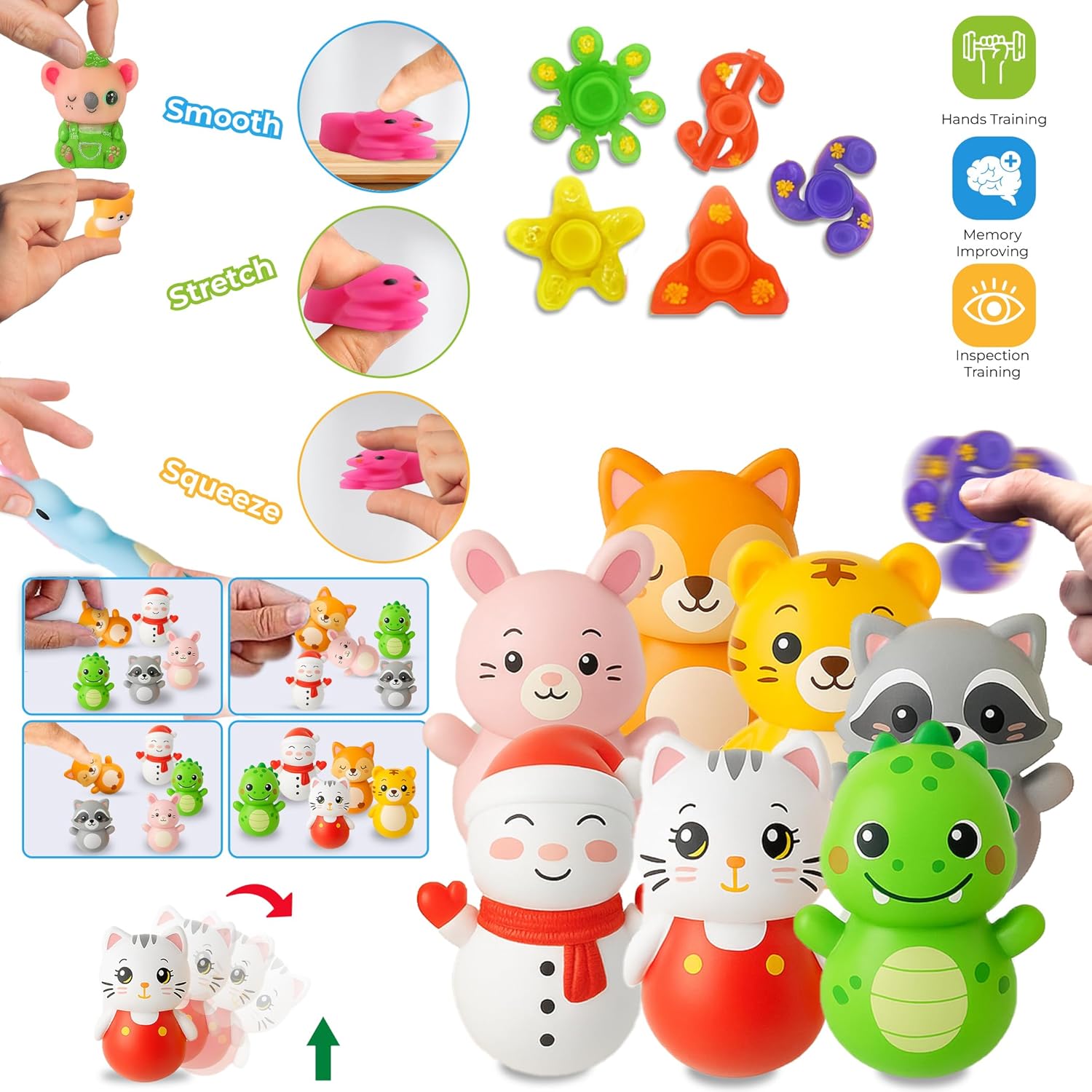TwCare 125 Pcs Fidget Toy Surprise Pack