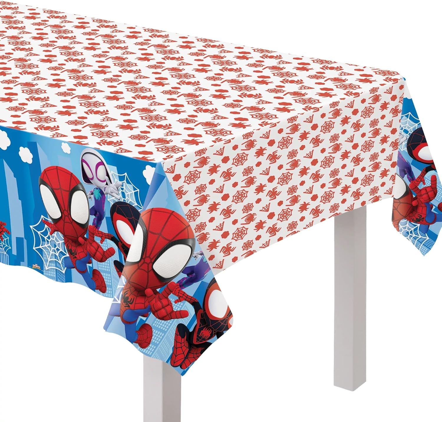 Amscan Spidey Friends Party Table Cover 54x96
