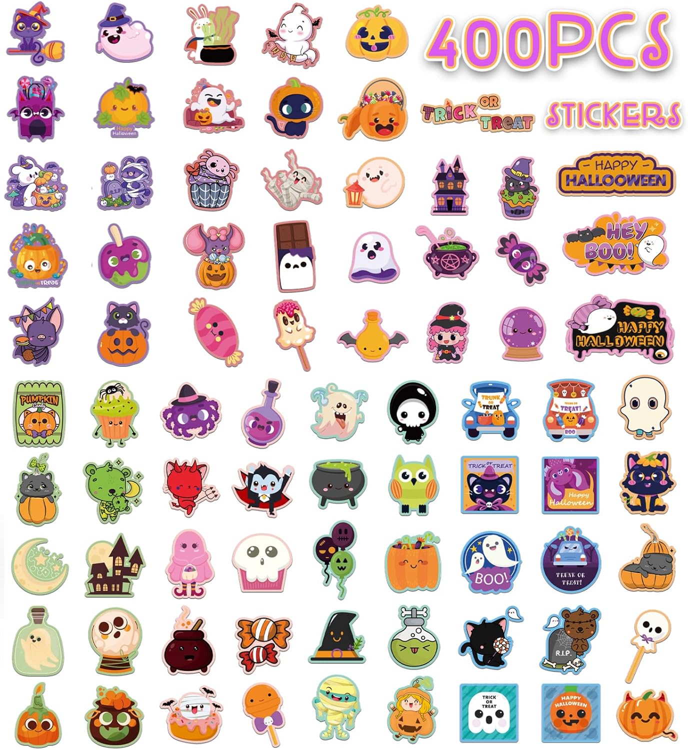 Halloween Stickers for Kids - 400PCS 40 Sheets Party Decorations