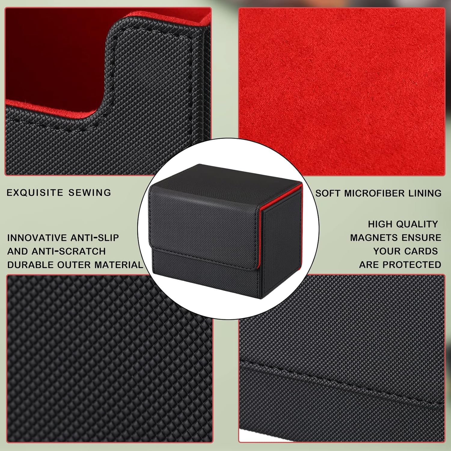 Yookeer 4 Piece Card Deck Storage Box Set