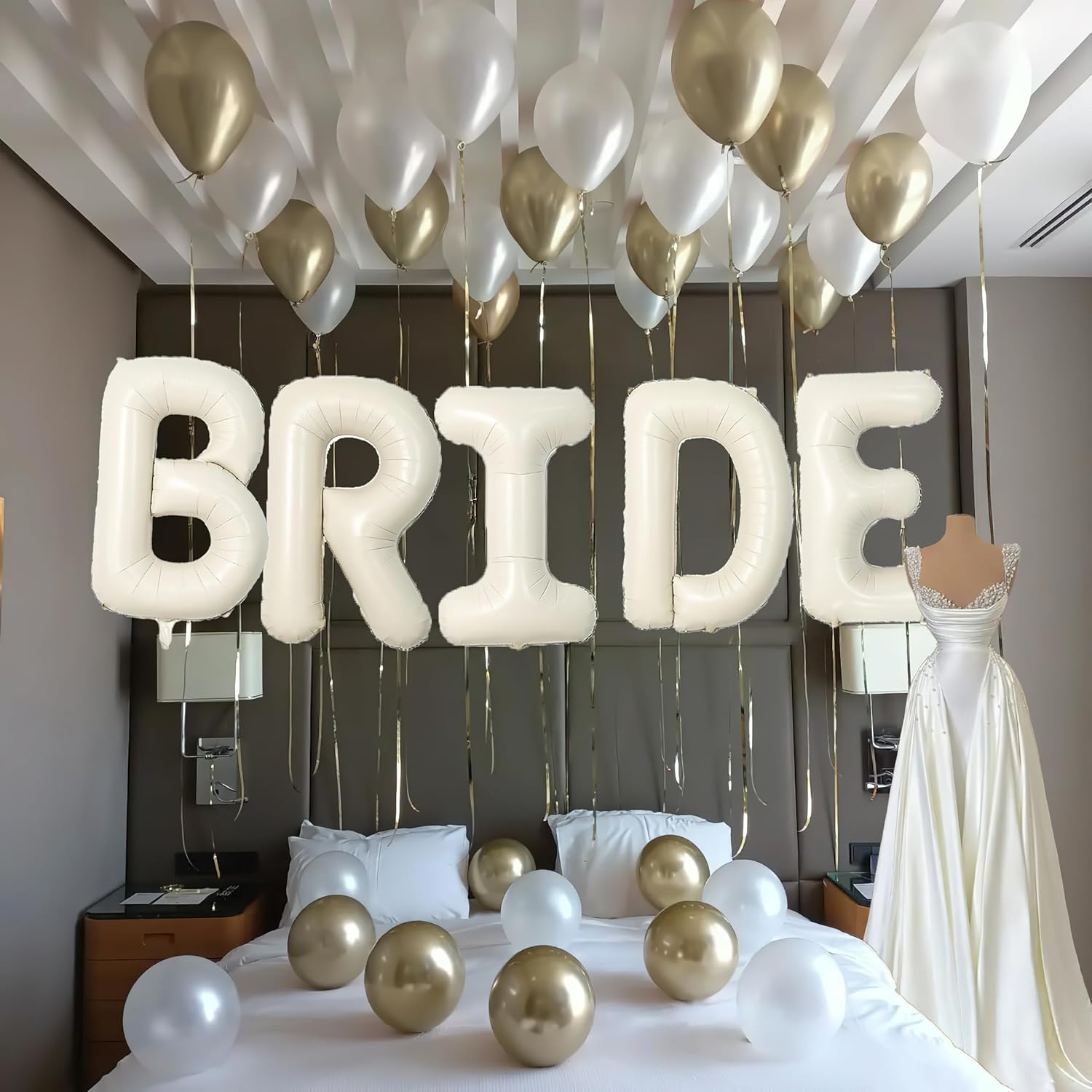 40 Inch Bride Balloons Set for Wedding Decor