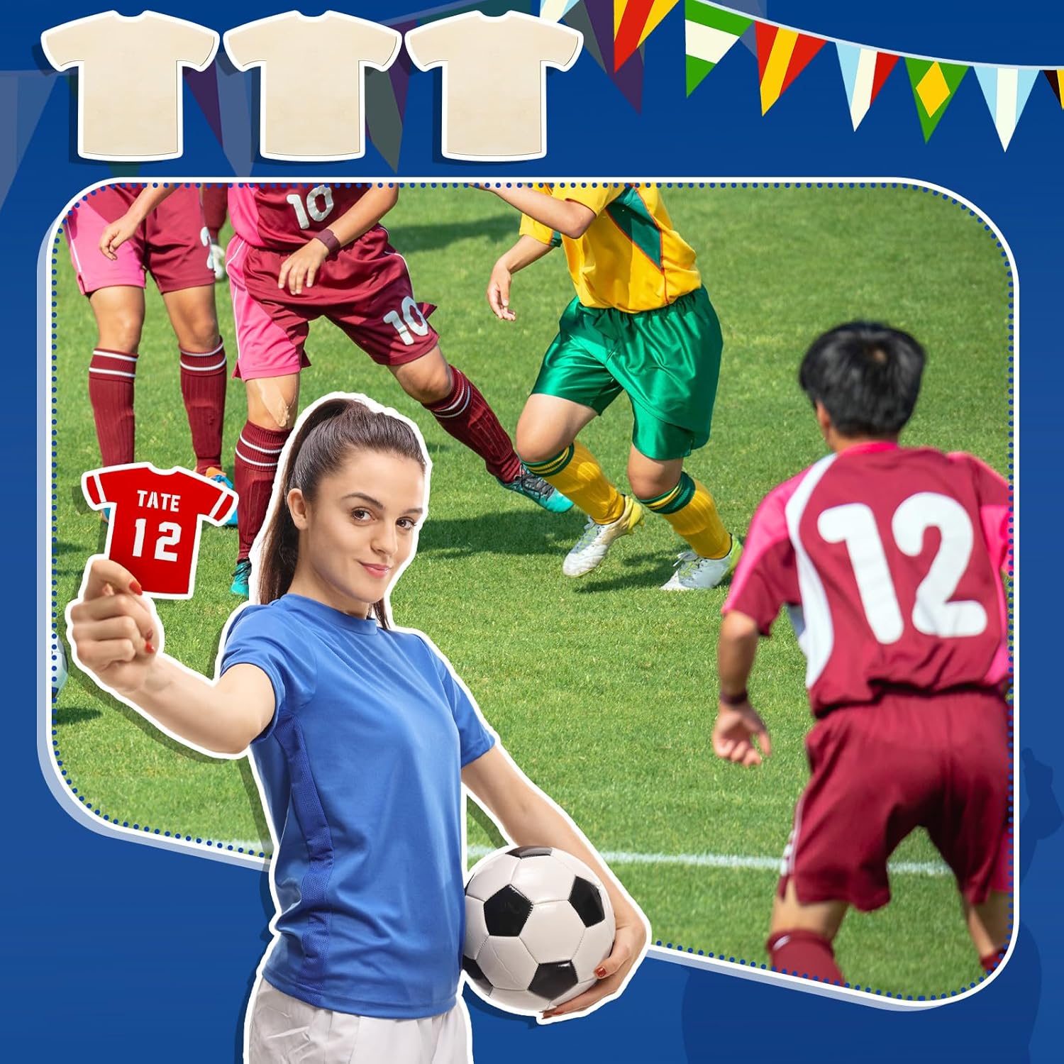 GlikCeil 36 Piece Sports Jersey Craft Kit