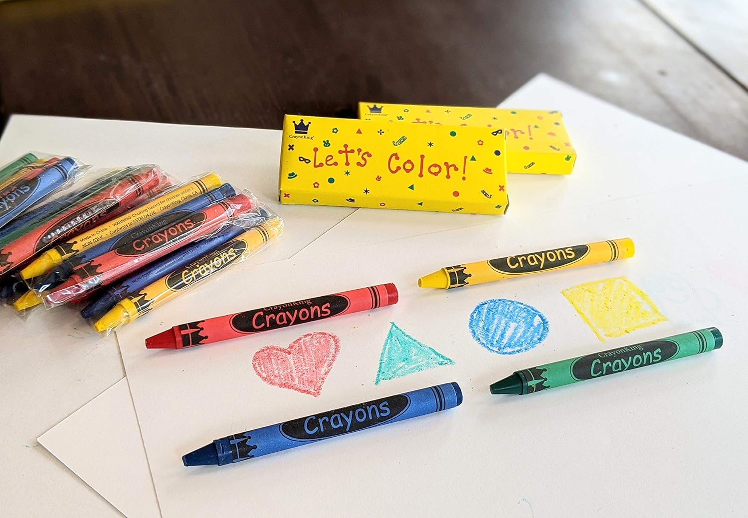 CrayonKing 150 Sets of 4-Packs Crayons Boxed