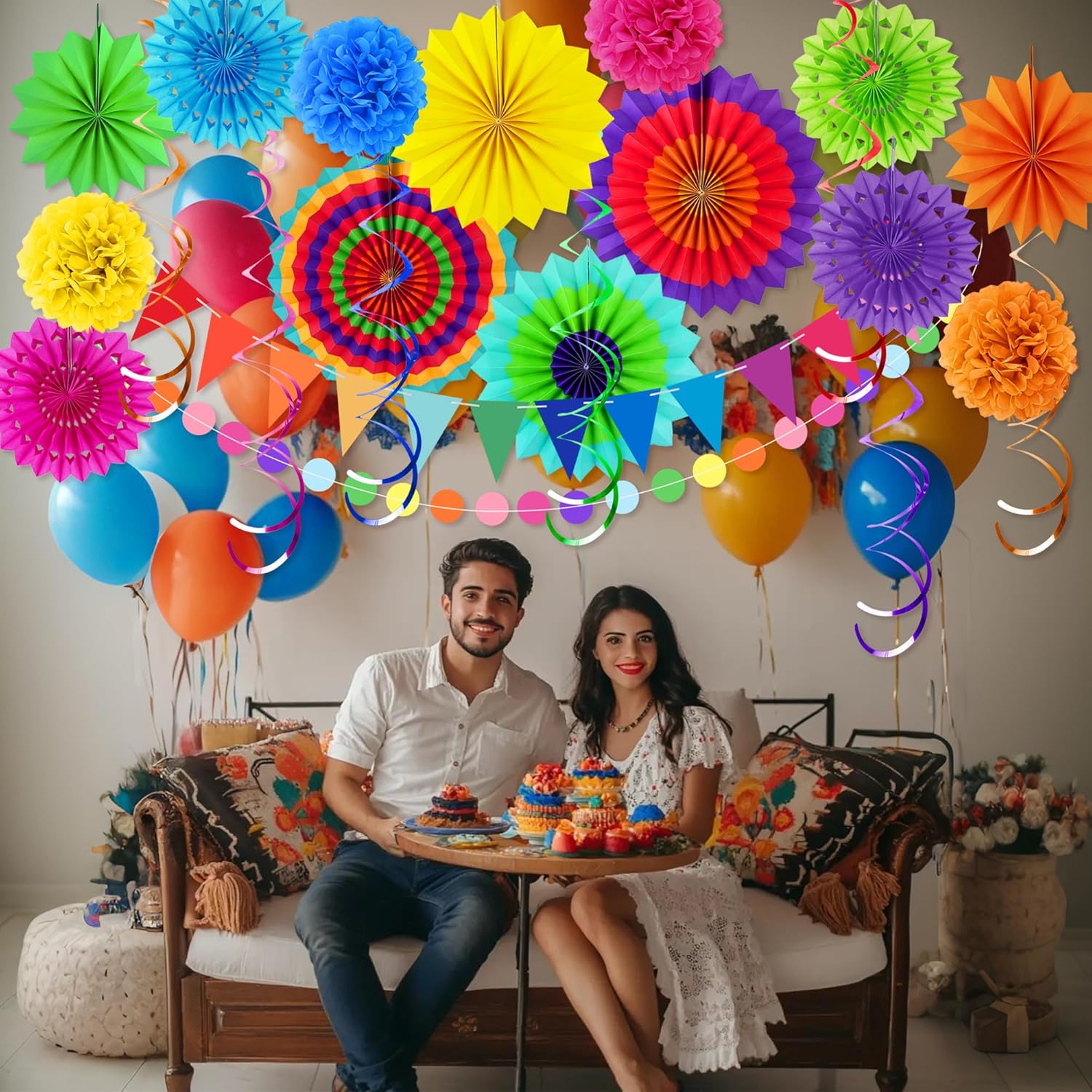 48 Piece Cinco De Mayo Fiesta Decorations
