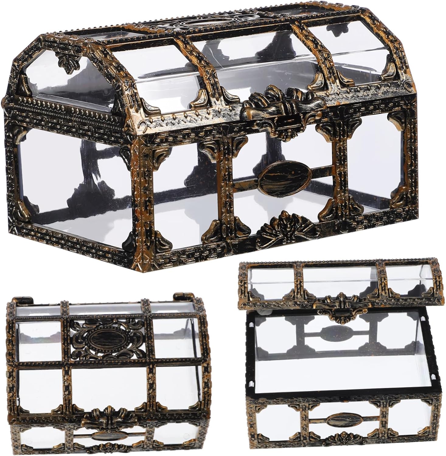 Yarnow Plastic Diamonds Pool Gems Treasure Chest Diving Accessories