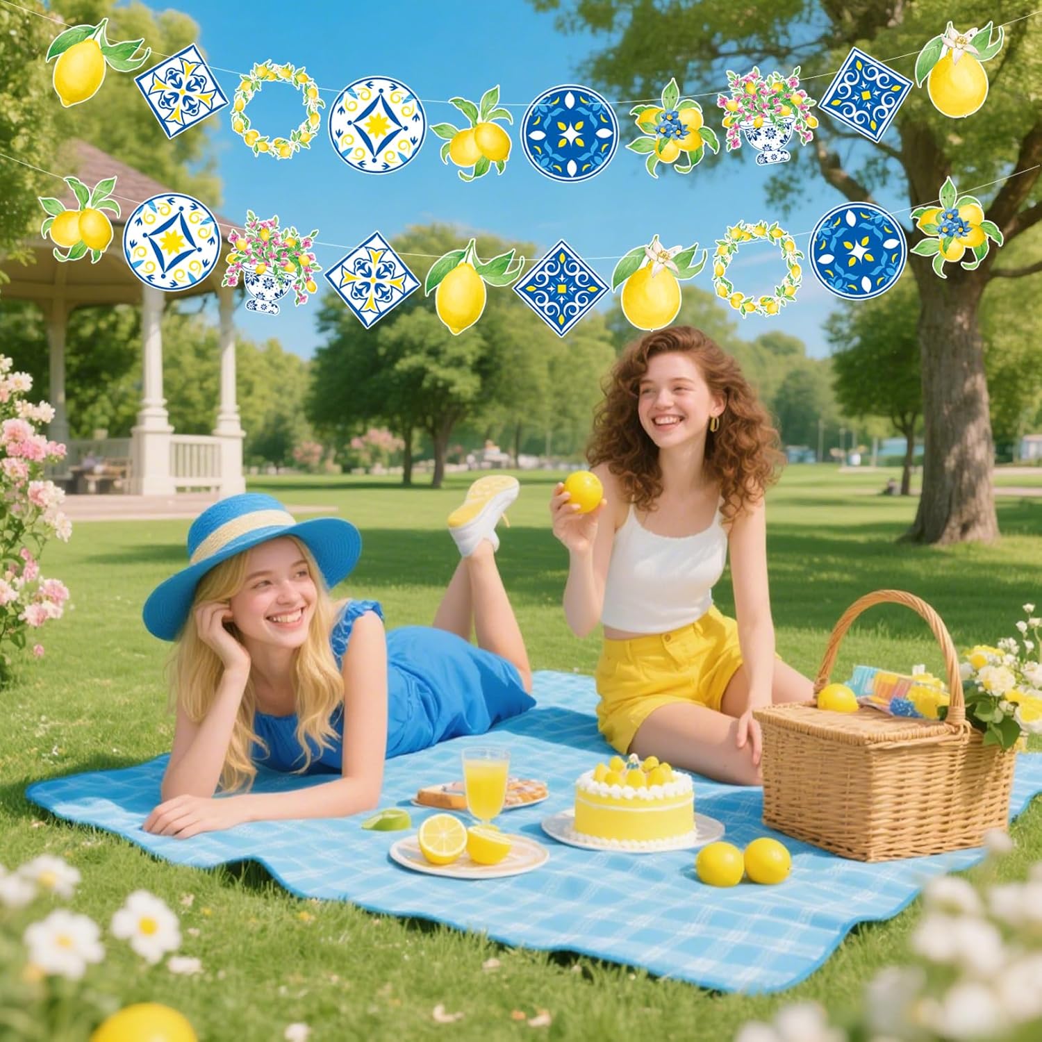 Capri Lemon Theme Party Decorations 4 Pack