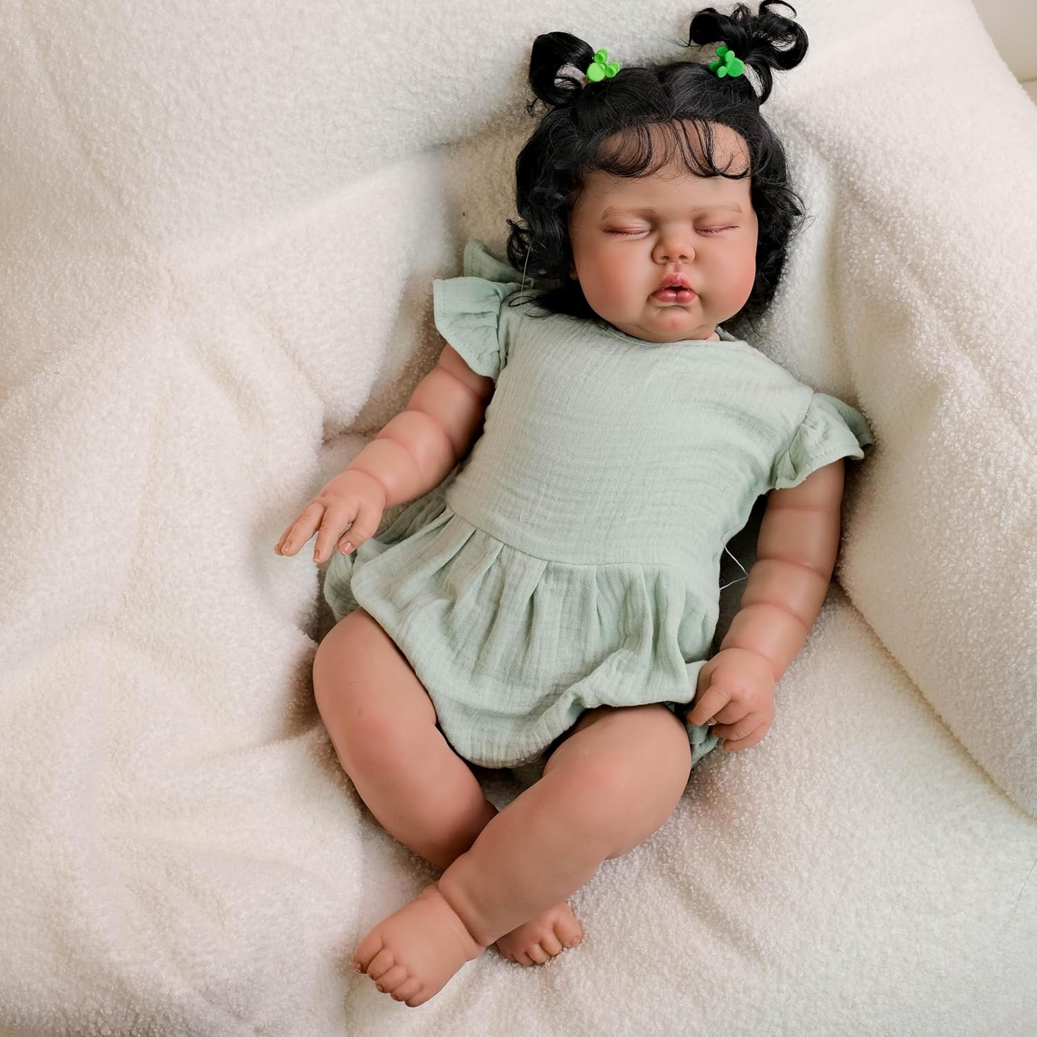 Real Life Reborn Baby Doll 24 Inch Black Girl