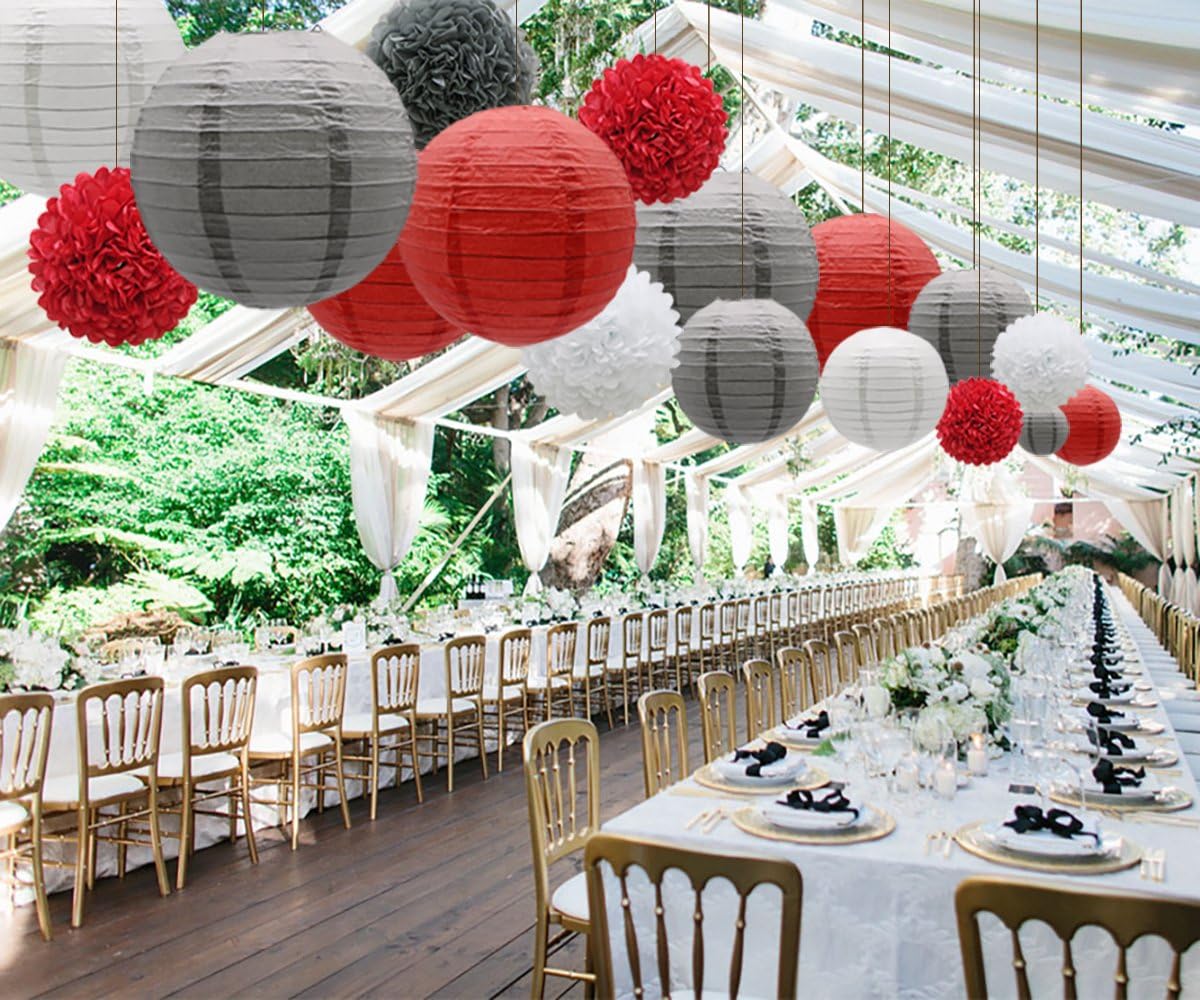 KAXIXI 15pcs Hanging Party Decorations Set