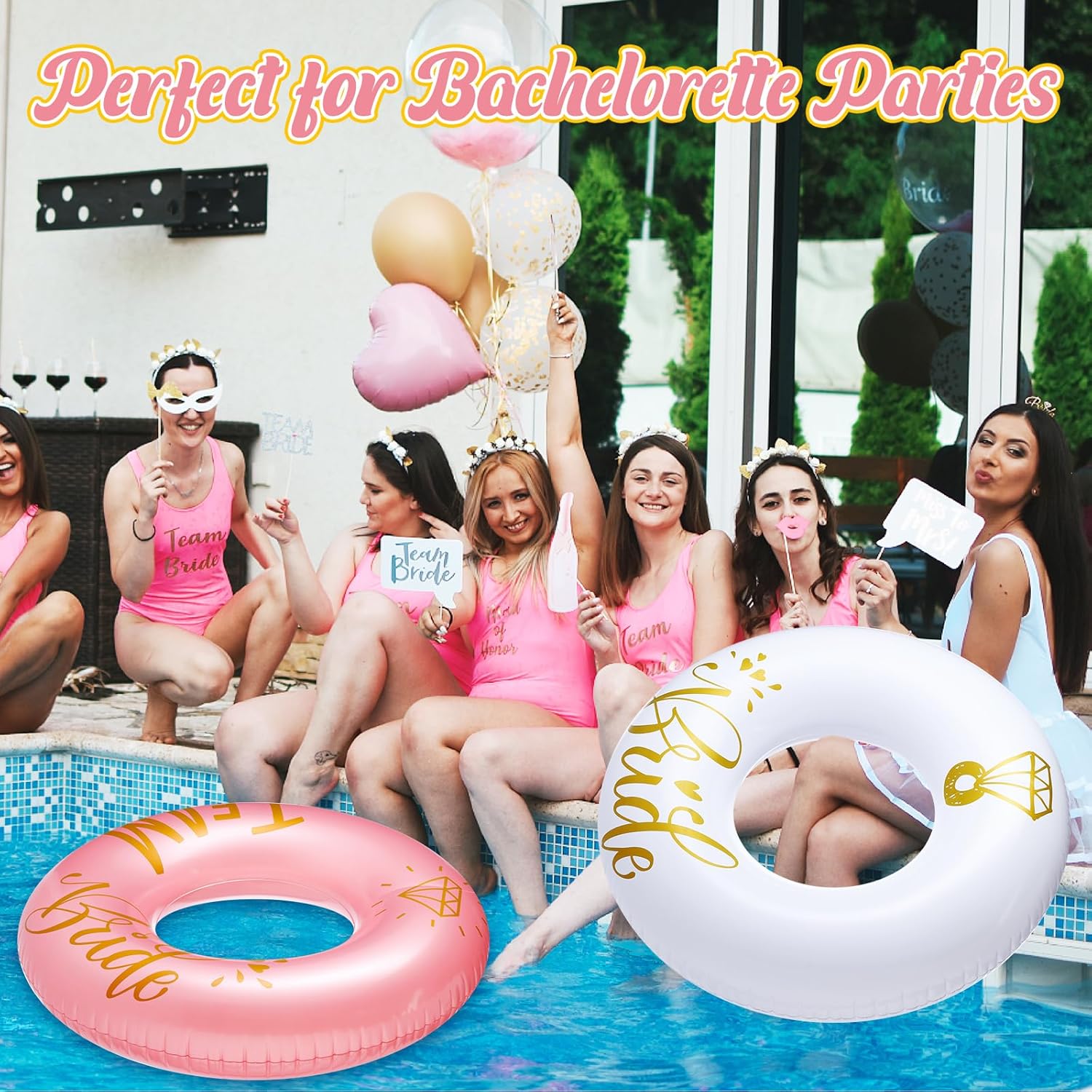 5 Pcs Bride Pool Float Funny Bachelorette Decorations