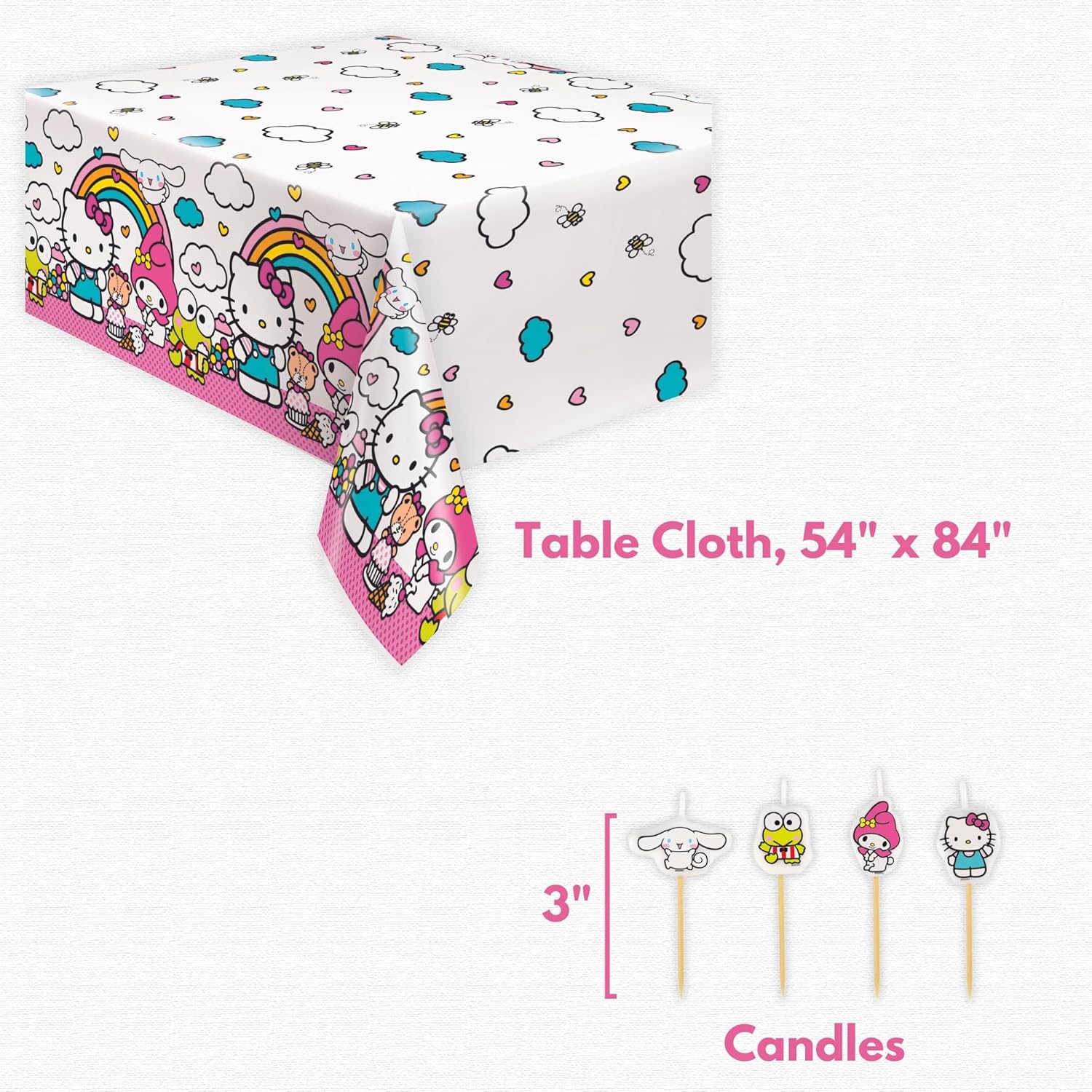 Hello Kitty Birthday Decorations for 16 Guests